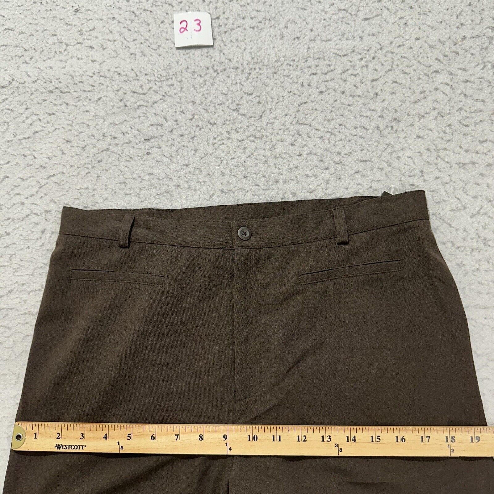 Other Vintage Rafaella 12 Straight Leg Pants Flat Front Brown Size 34" / US 12 / IT 48 - 10 Thumbnail