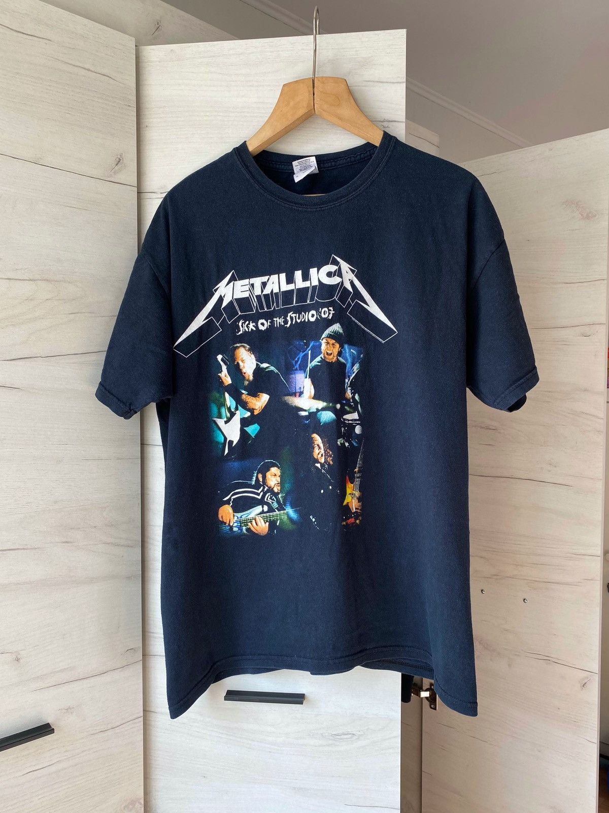 Band Tees × Metallica Vintage Metallica Sick of the studio tour 2007 t-shirt Size US XL / EU 56 / 4 - 1 Thumbnail