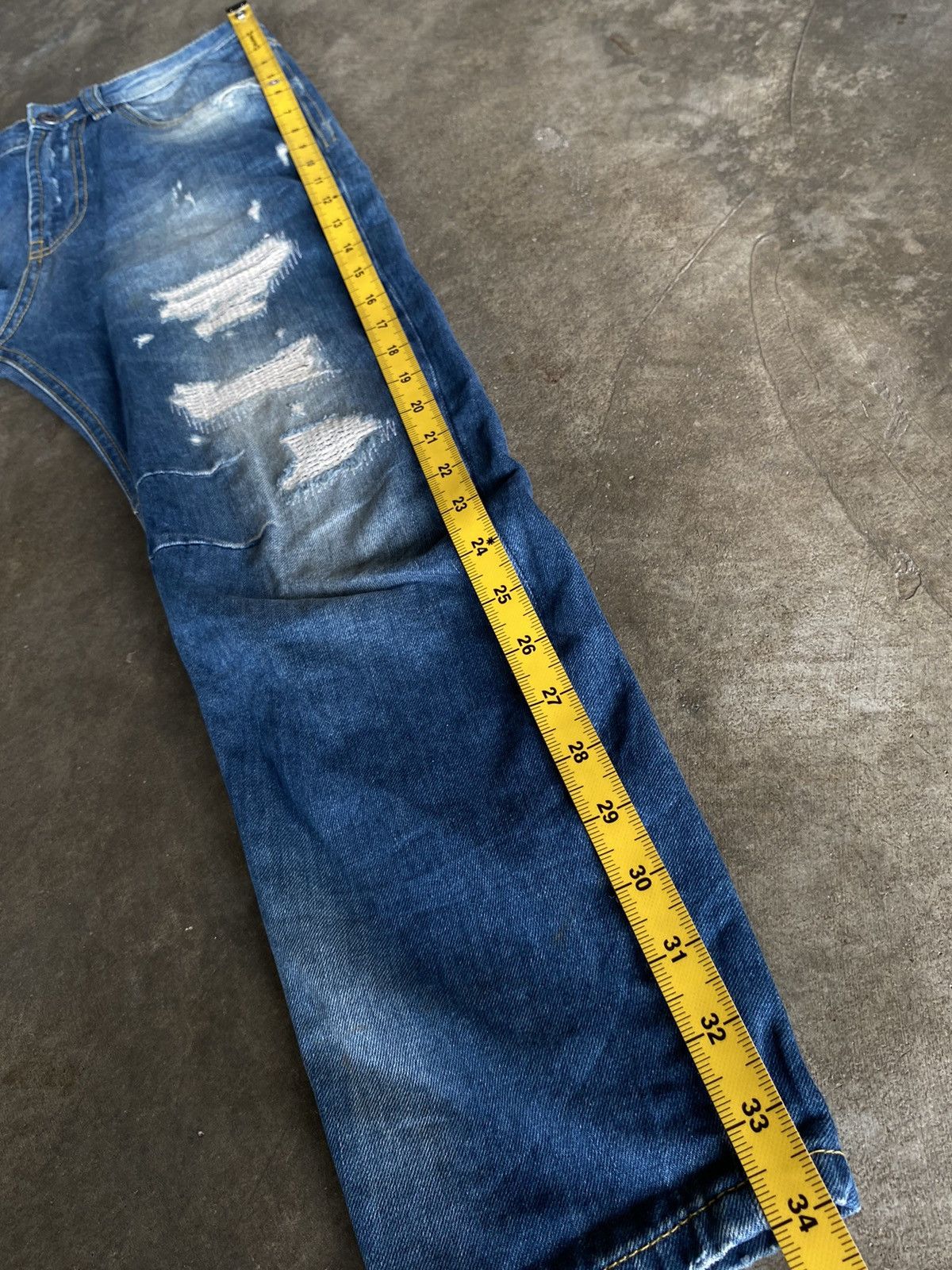Diesel DIESEL RIPED DENIM PANTS Size 27" / US 4 / IT 40 - 24 Thumbnail