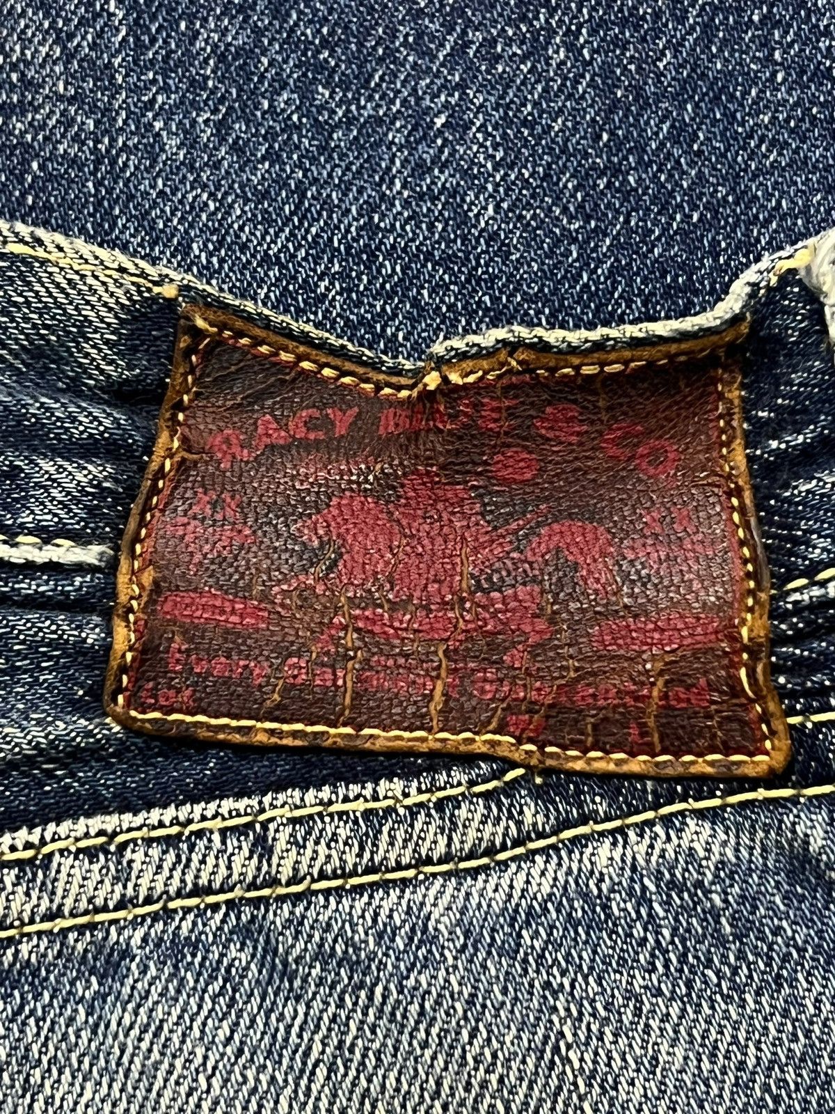 Japanese Brand Baggy Vintage Racy Blue & Co Selvedge Denim Japan Size US 33 - 13 Thumbnail