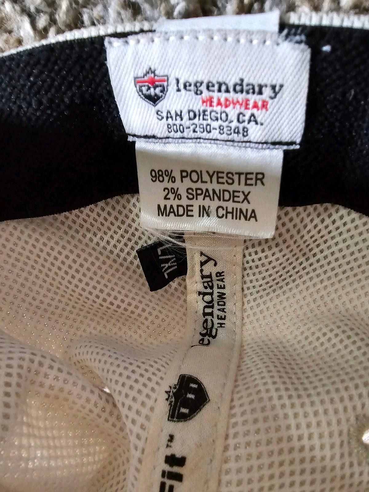 Legendary Goods Torrey Pines Golf Course Golf Hat L/XL Perfect Fit Fitted Size ONE SIZE - 9 Thumbnail