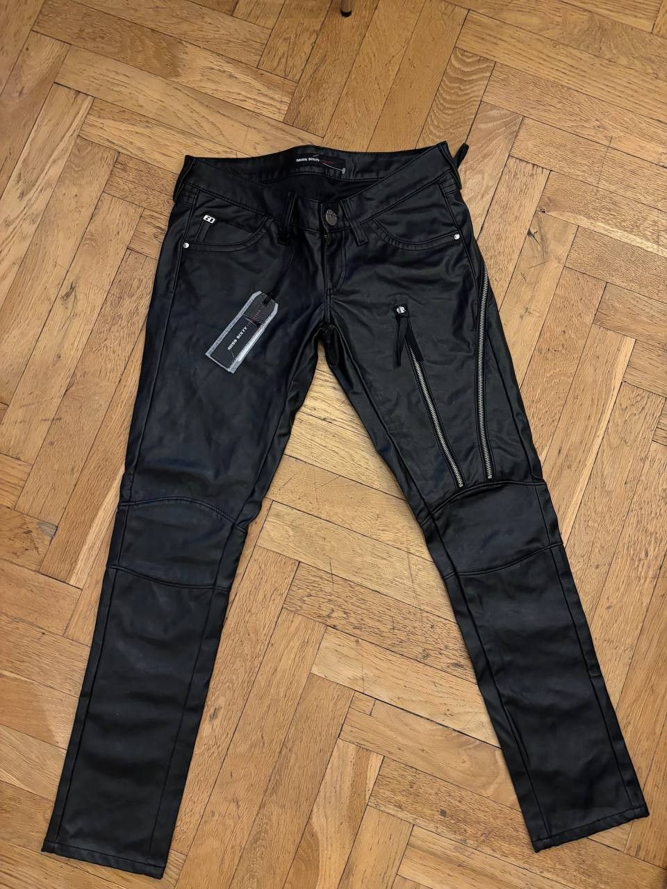 Miss Sixty Miss sixty leather women pants NEW Y2K style Size 30" / US 8 / IT 44 - 2 Thumbnail