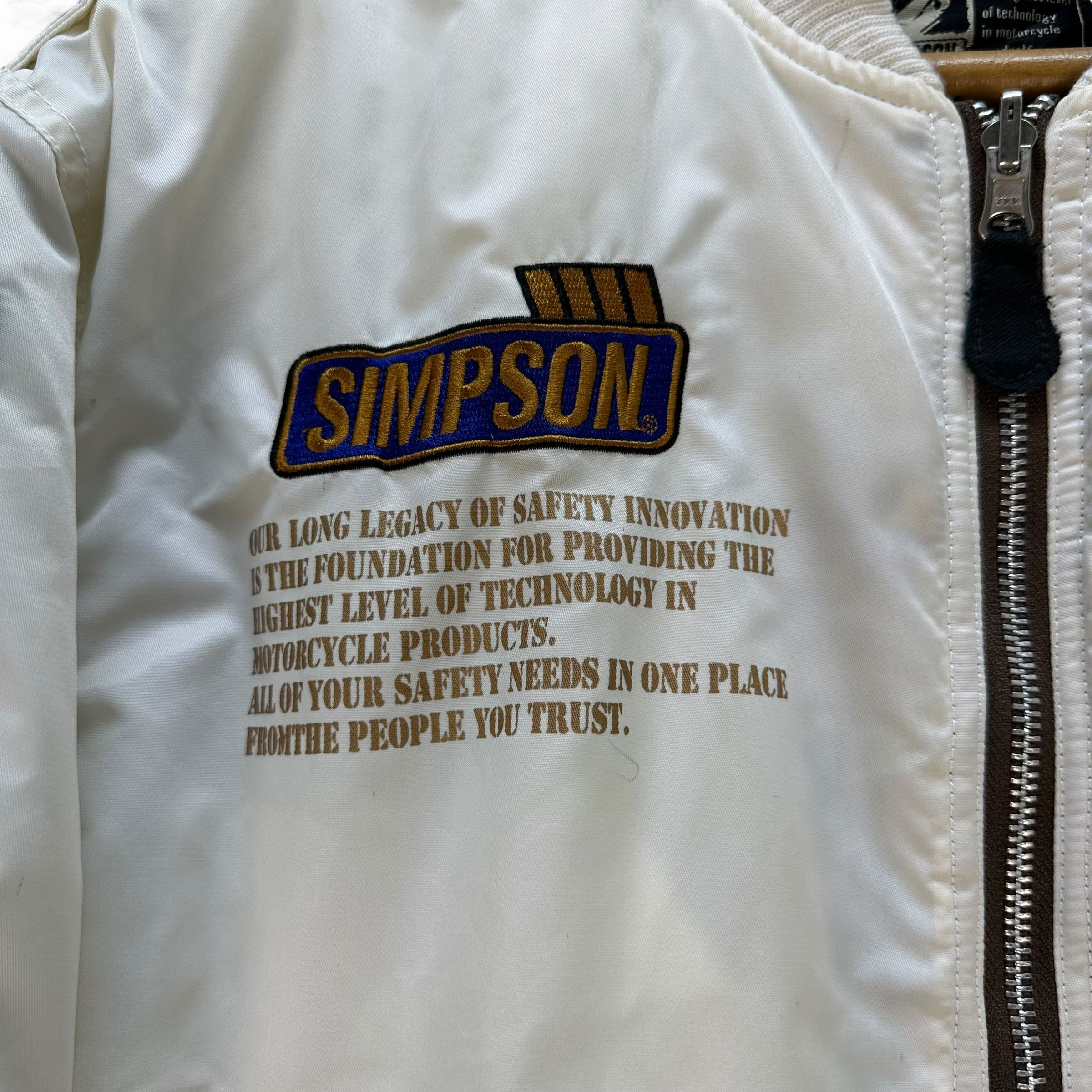 The Simpsons SIMPSON NORTH CAROLINA Big Logo Bomber Jacket #A80-1940 Size US L / EU 52-54 / 3 - 7 Thumbnail