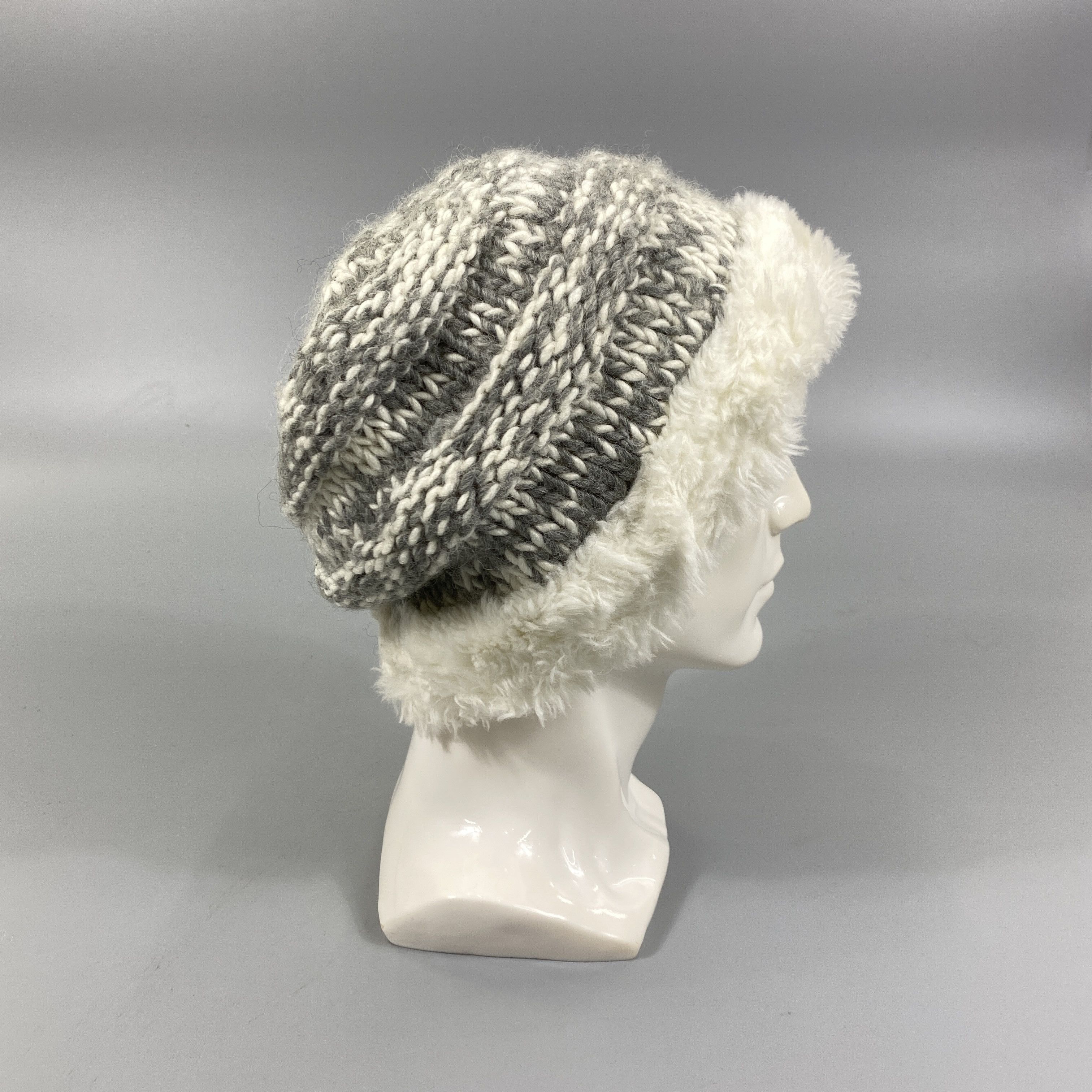 Japanese Brand Crochet Knit Snow Cap Beanie -BN701 Size ONE SIZE - 2 Thumbnail