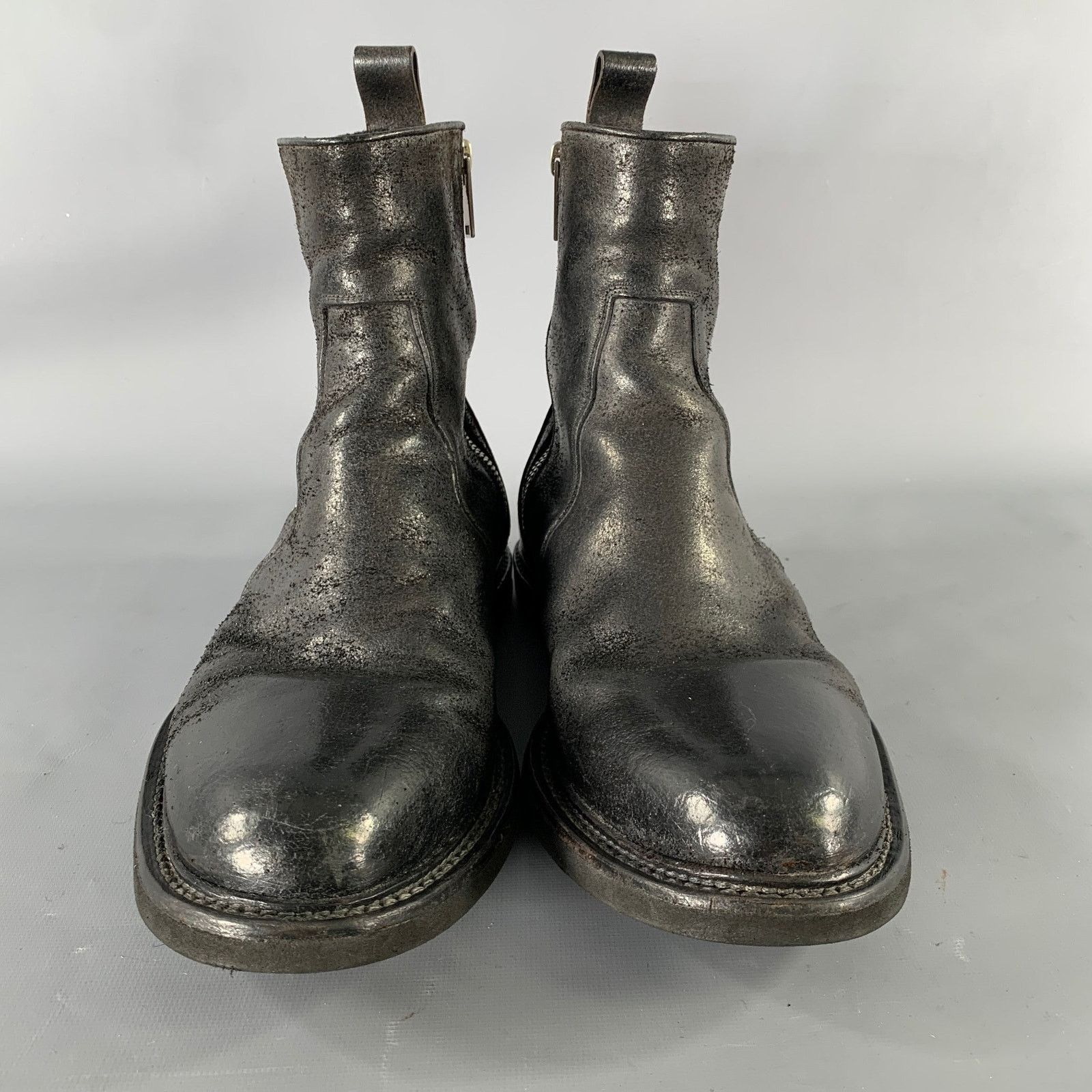 Other SEI OTTO Size 10 Black Solid Leather Chelsea Boots Size US 10 / EU 43 - 4 Thumbnail