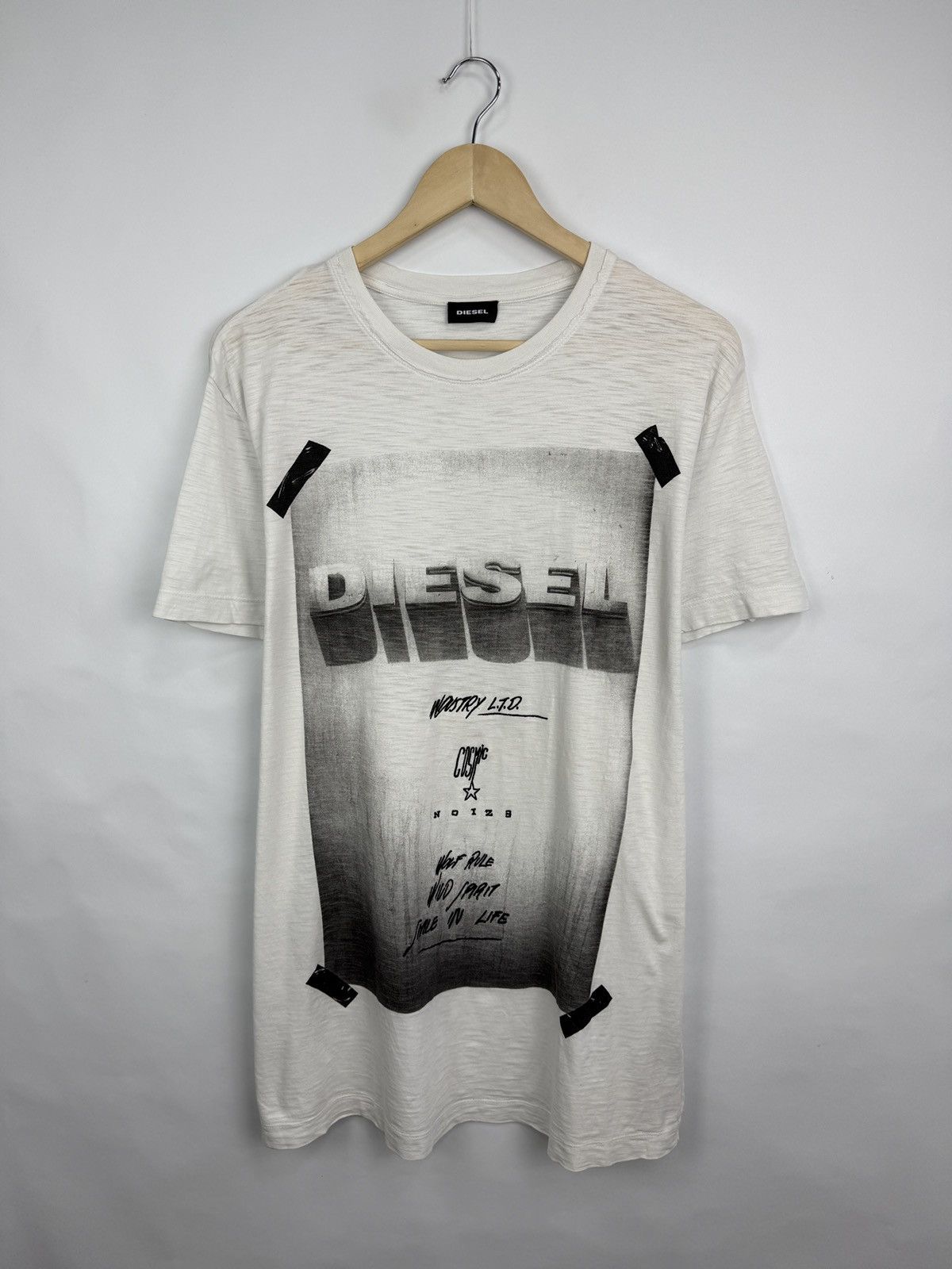 Diesel × Japanese Brand 🇺🇸 Vintage Diesel Diego HN Y2K T-Shirt Rare Retro Hype Size US XL / EU 56 / 4 - 4 Thumbnail