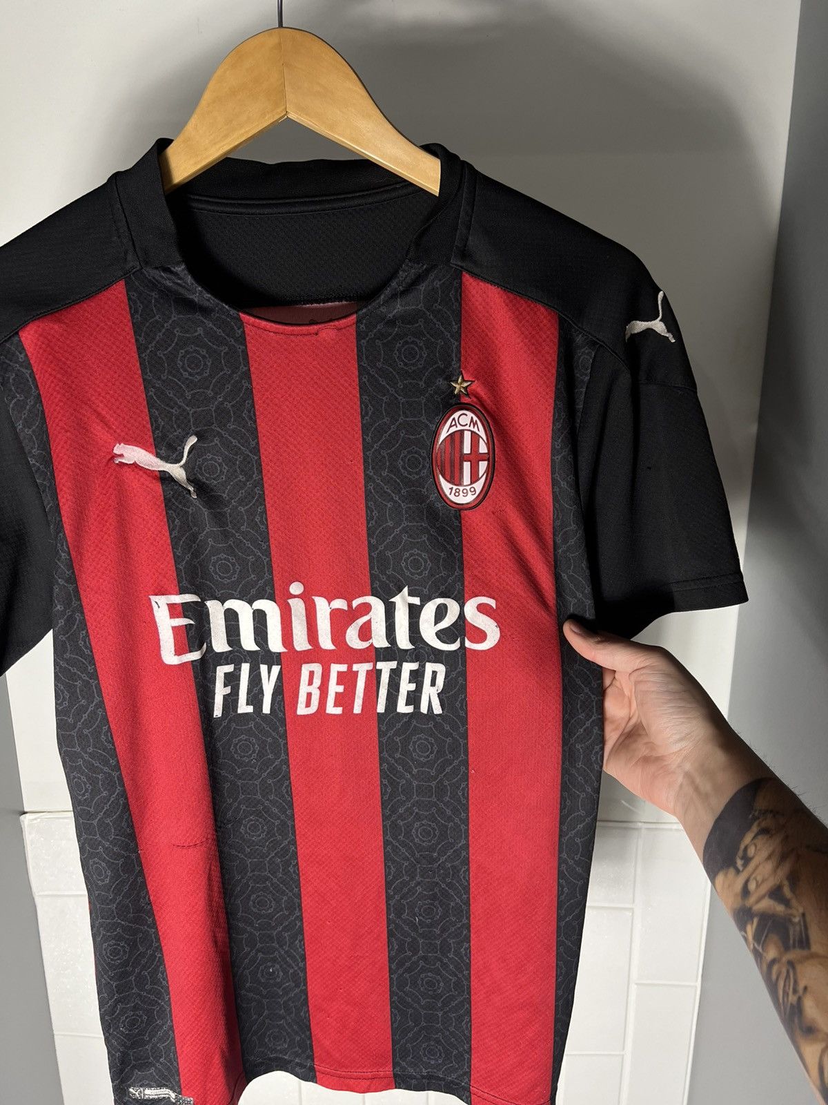 Puma VINTAGE PUMA FC AC MILAN INTER ITALY SOCCER JERSEY Y2K 90s Size US M / EU 48-50 / 2 - 13 Thumbnail