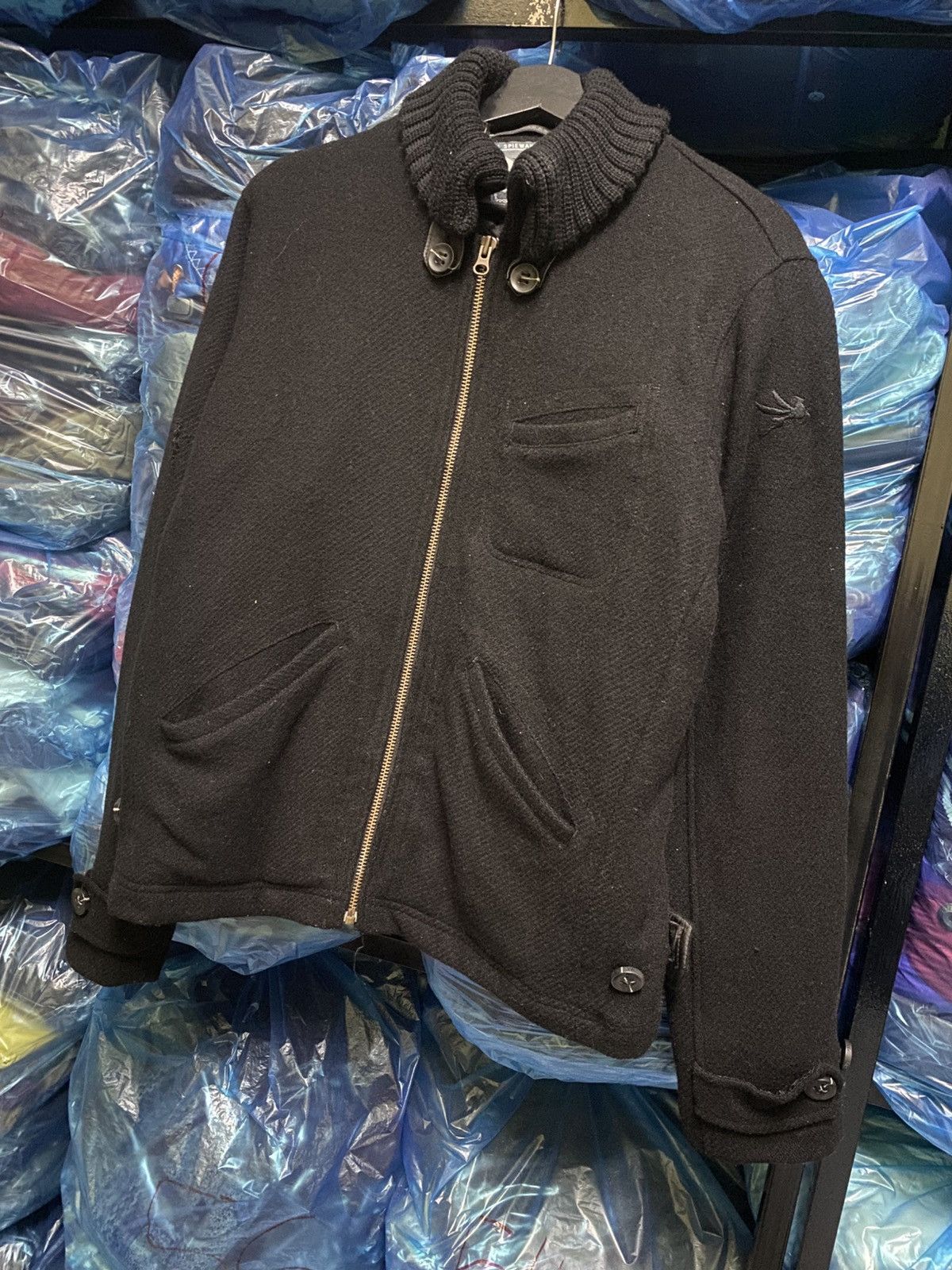 I. Spiewak And Sons Vintage Spiewak Wool Jacket with Ribbed Shawl Collar Size US M / EU 48-50 / 2 - 2 Thumbnail