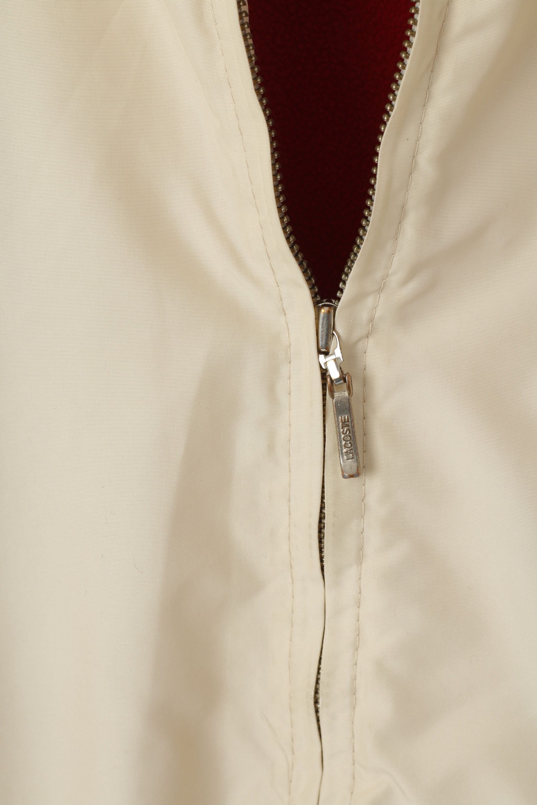 Lacoste Lacoste Women 46 L Jacket Cream Shiny Vintage 0599 Size L / US 10 / IT 46 - 5 Thumbnail