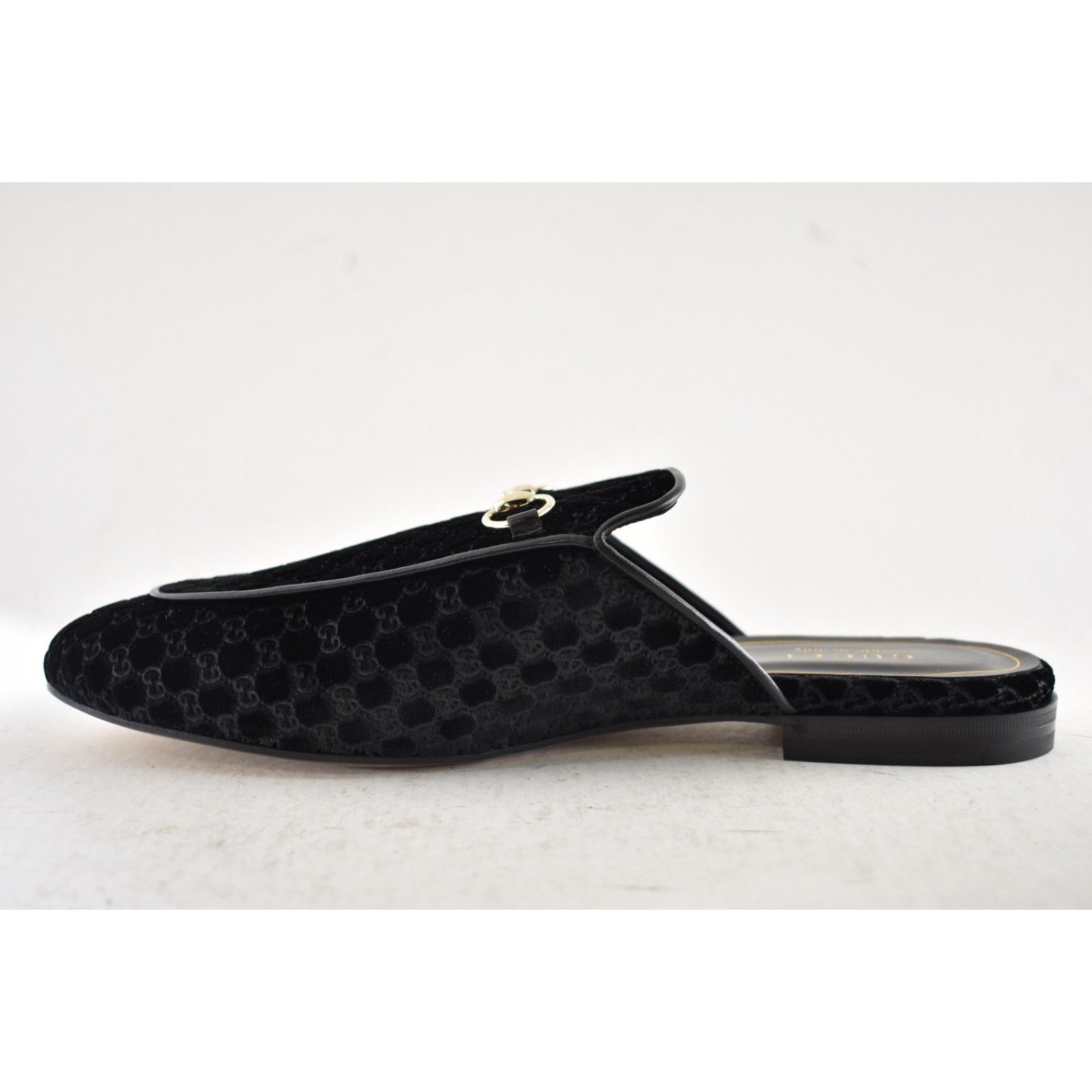 Gucci Gucci Princetown Velvet GG Black Backless Mule Flat 41 Size US 11 / IT 41 - 14 Thumbnail