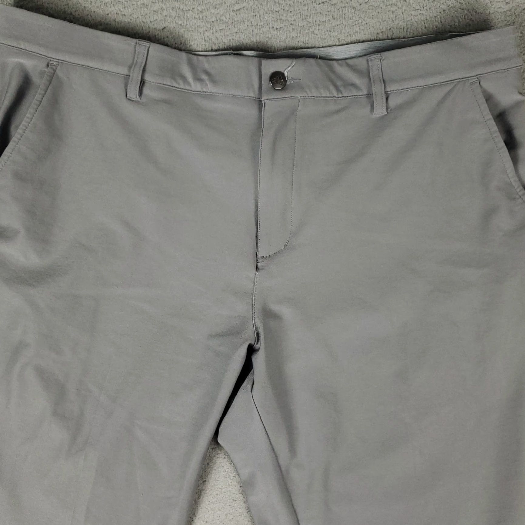 Adidas Adidas Pants Mens 40x30 Gray Chino Flat Front Regular Size US 40 / EU 56 - 2 Thumbnail