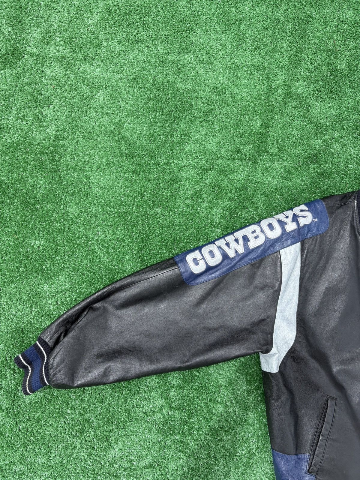 G-III Vintage 90s G-III Carl Banks Dallas Cowboys Leather Jacket Size US XL / EU 56 / 4 - 3 Thumbnail