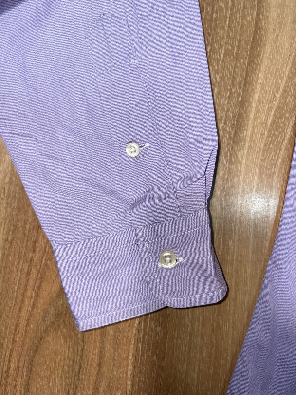 Polo Ralph Lauren Polo Ralph Lauren Fine Stripe Custom Fit Shirt Size 17.5/44 Size US M / EU 48-50 / 2 - 4 Thumbnail