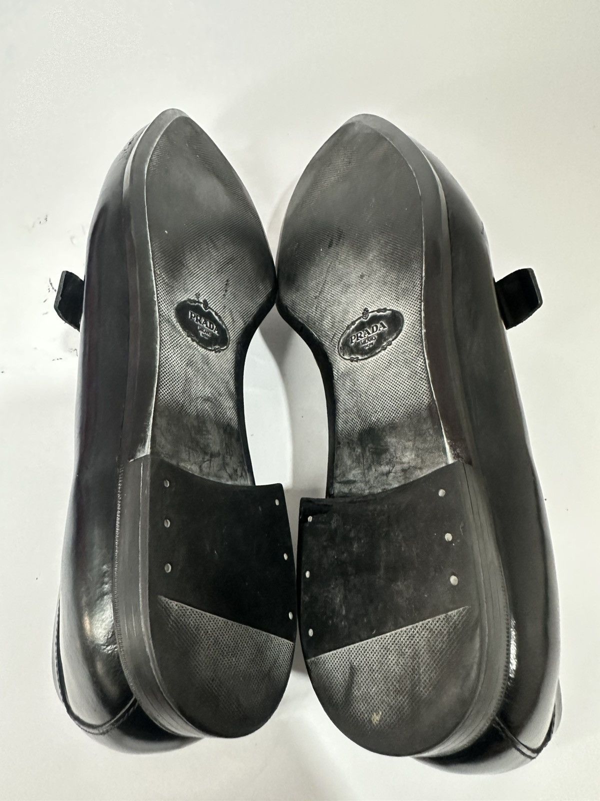 Prada Vintage Prada Logo Buckle Black Leather Loafers. Size US 10 / EU 43 - 9 Thumbnail