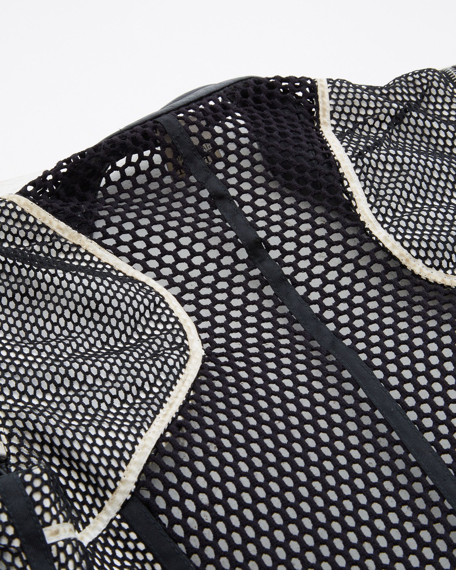 Gianfranco Ferre S/S 2004 Black back netted motorcycle leather jacket Size M / US 6-8 / IT 42-44 - 10 Thumbnail