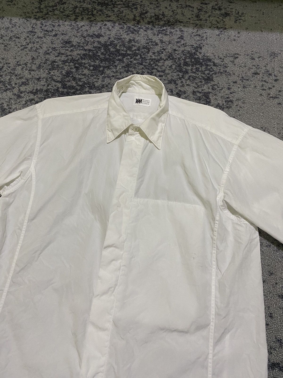 Issey Miyake × Japanese Brand Vintage Issey miyake basic white shirt Size US M / EU 48-50 / 2 - 2 Thumbnail