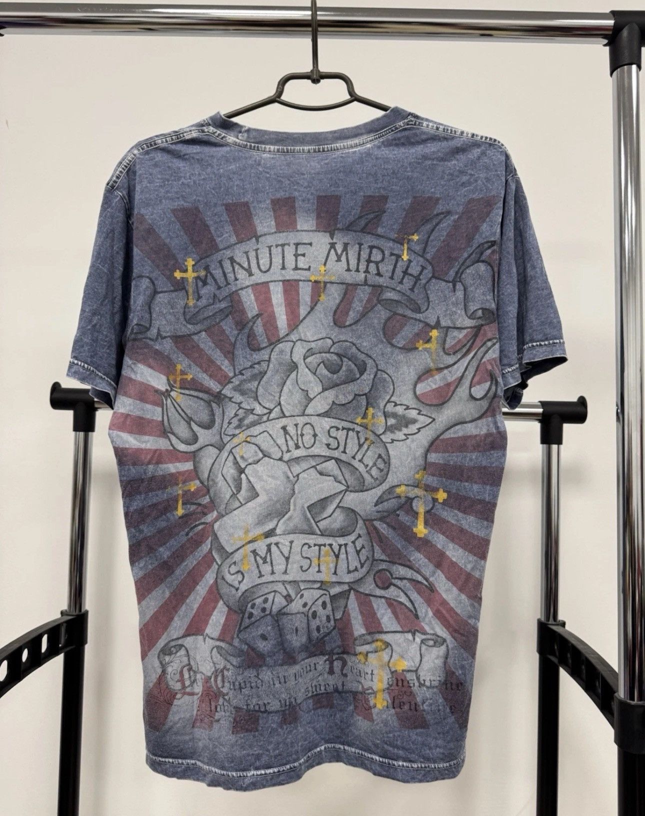 Ed Hardy Vintage Minute Mirth Y2K T Shirt Skull Ed Hardy Style Size US L / EU 52-54 / 3 - 3 Thumbnail