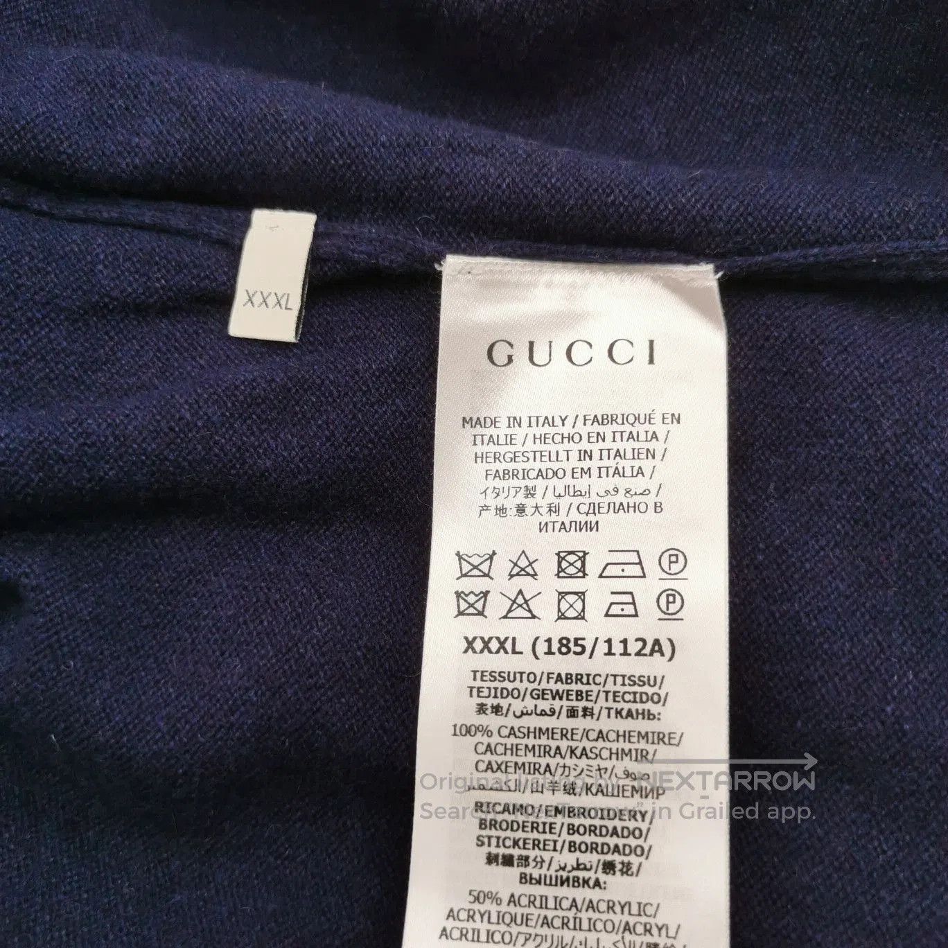 Gucci Gucci Cashmere V. Size US XXL / EU 58 / 5 - 6 Thumbnail