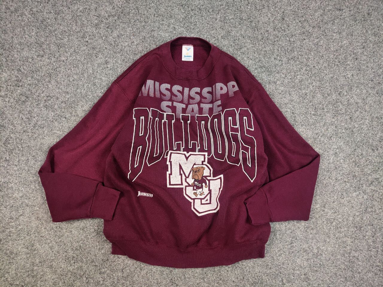 Vintage Vintage 90s Jostens MississippiState Bulldogs Sweatshirt USA Size US M / EU 48-50 / 2 - 12 Thumbnail