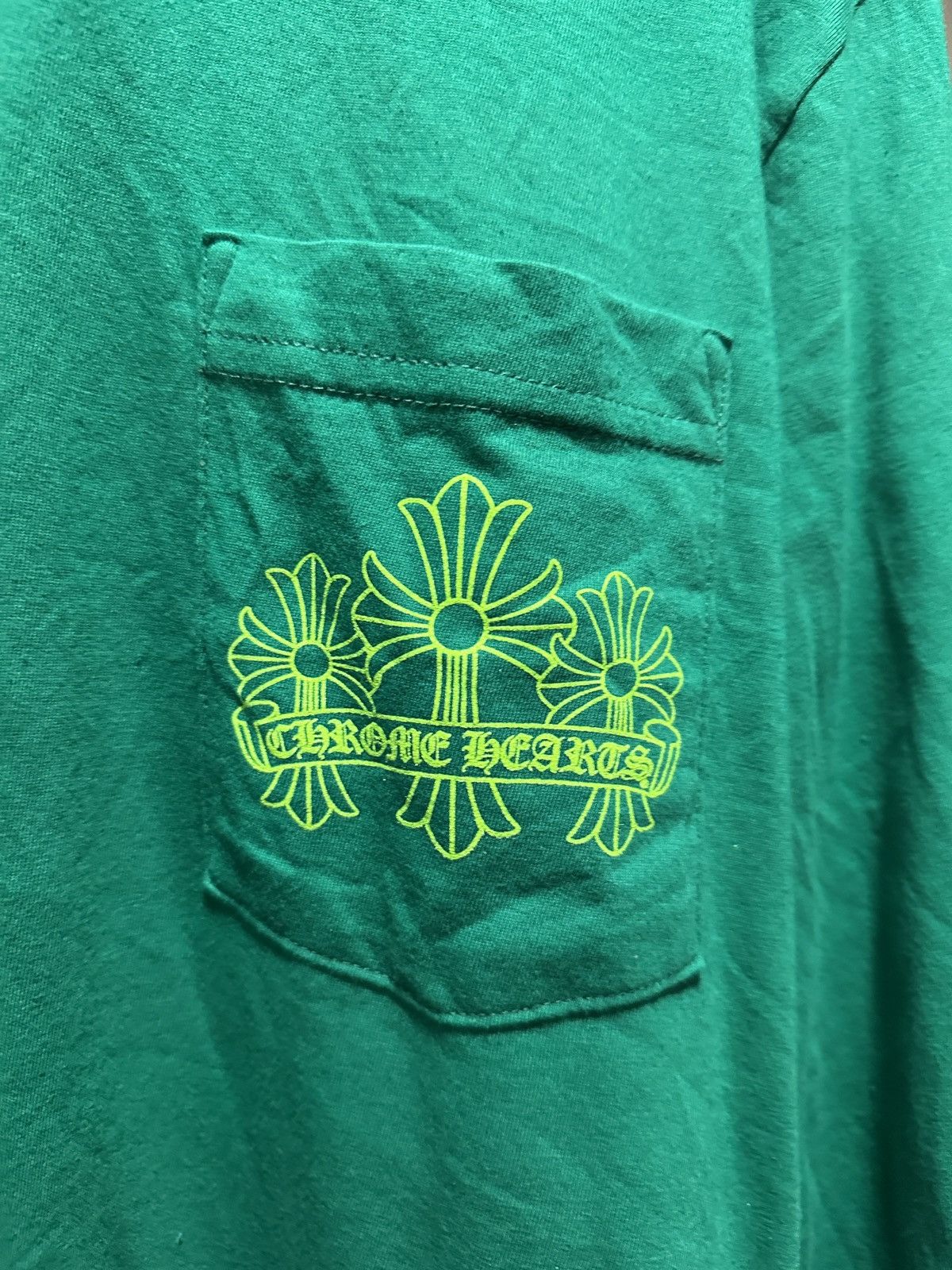 Chrome Hearts Chrome hearts Cemetary Cross Green Longsleeve
