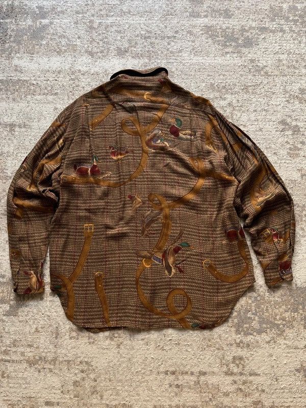 Polo Ralph Lauren Polo Ralph Lauren Sz 10 Duck Shirt Viscose Vintage 90s Size M / US 6-8 / IT 42-44 - 8 Thumbnail
