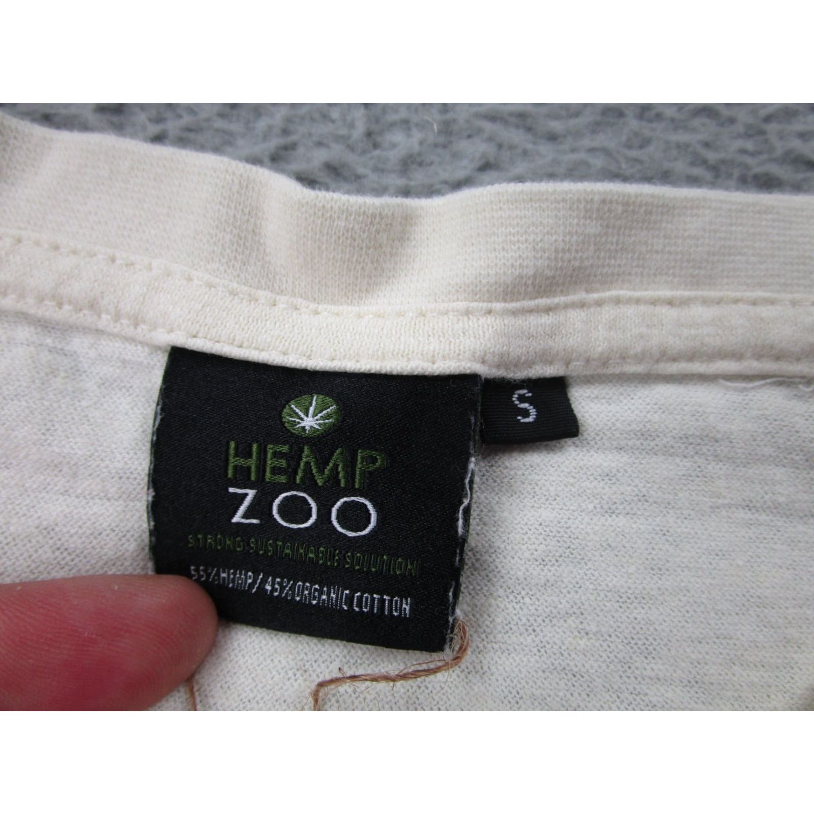 Vintage VINTAGE The Woods WeHo Shirt Hemp Zoo Mens S Ivory Crew Neck Short Sleeve Jersey Cotton Blend Hemp Hippie Santa Monica Cannabis 90s? Size US S / EU 44-46 / 1 - 5 Thumbnail