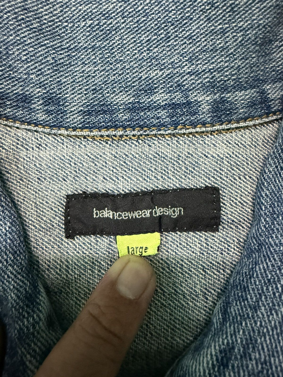 Supreme BALANCE WEAR DESIGN SPLASH DENIM JACKET Size US L / EU 52-54 / 3 - 13 Thumbnail