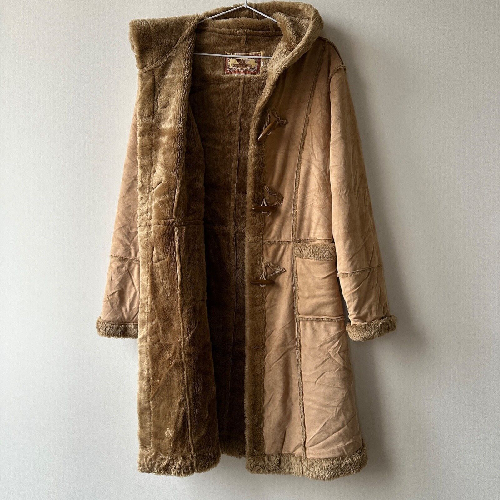 Japanese Brand Vintage Y2K Faux Shearling Long Duffle Coat 8376AC Size M / US 6-8 / IT 42-44 - 6 Thumbnail