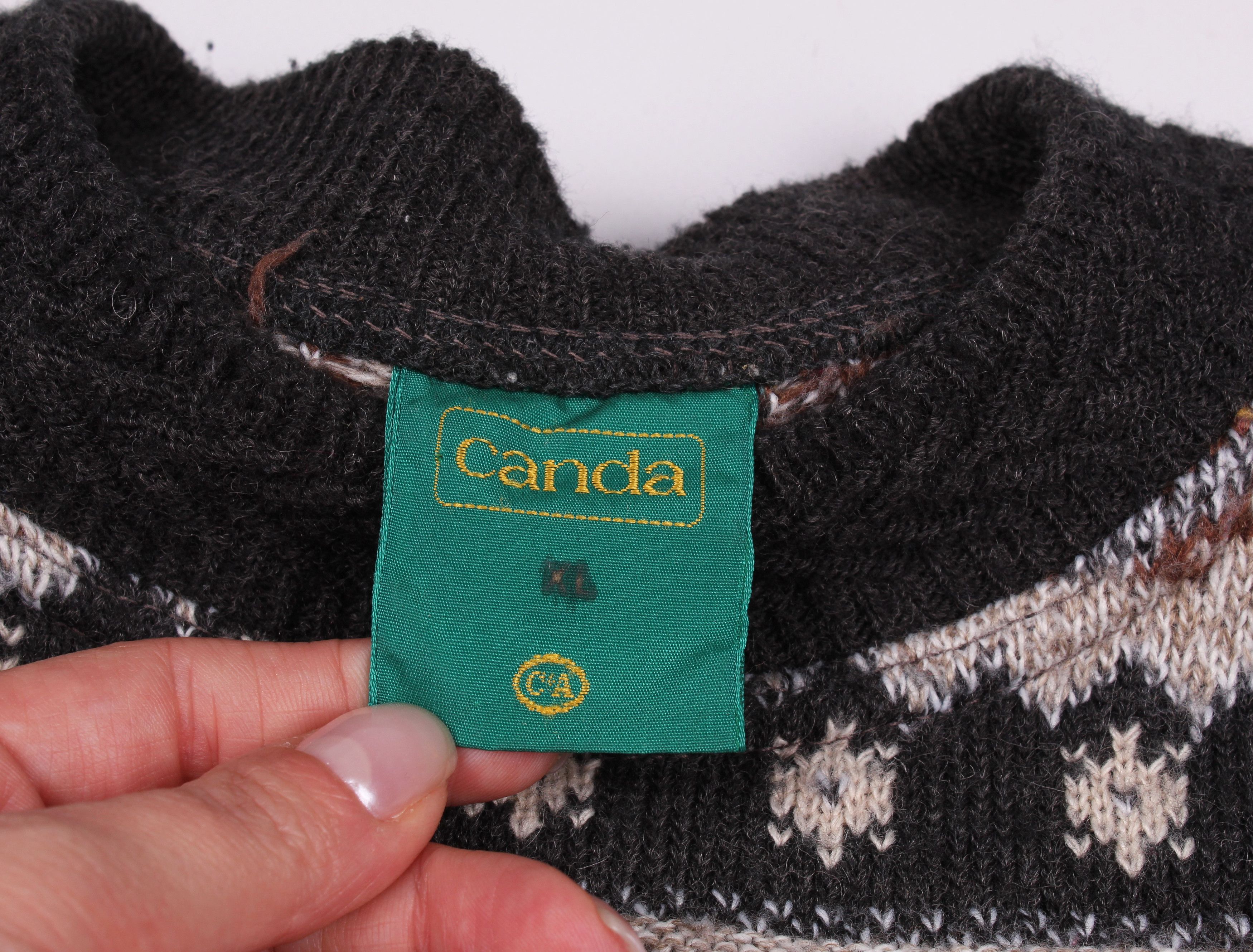 Vintage Vintage Canda 90's Knitted Wool Blend Sweater Jumper Size US XL / EU 56 / 4 - 4 Thumbnail