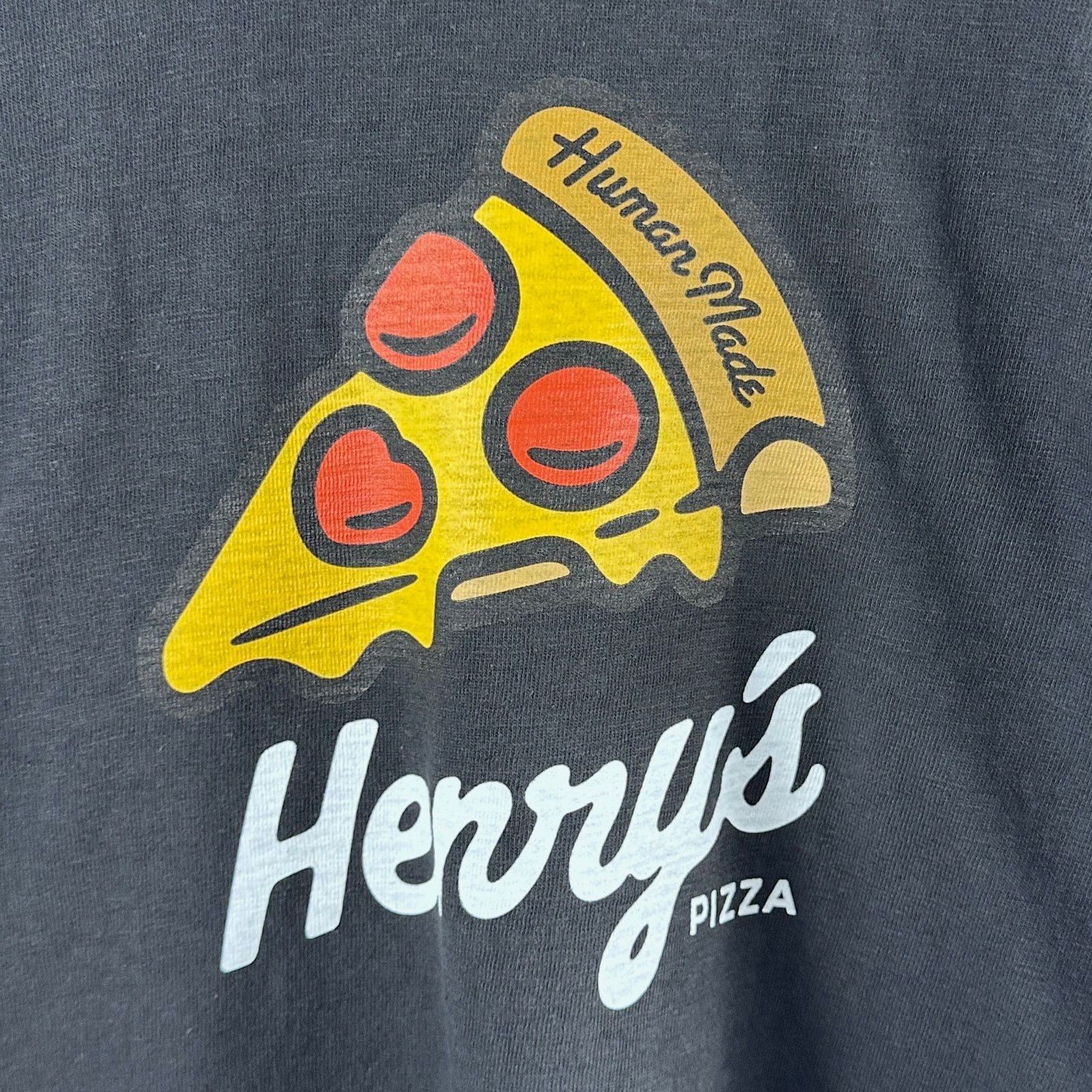 Human Made Henry’s Pizza Black Slice Tee Size US M / EU 48-50 / 2 - 3 Thumbnail