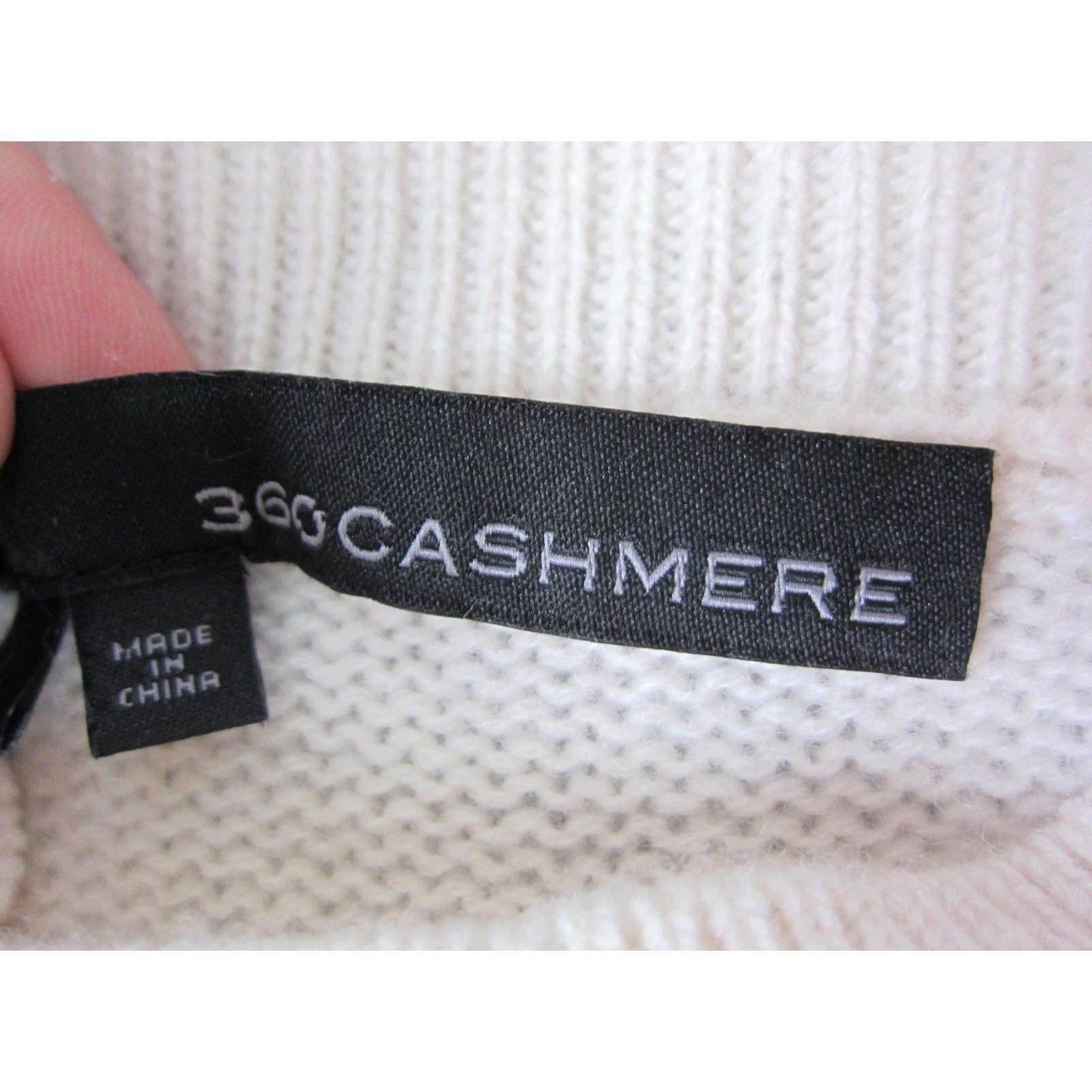 Vintage 360 Cashmere Sweater Womens Large Creme Logan Sleeveless Racerback Mock Neck Size L / US 10 / IT 46 - 4 Thumbnail
