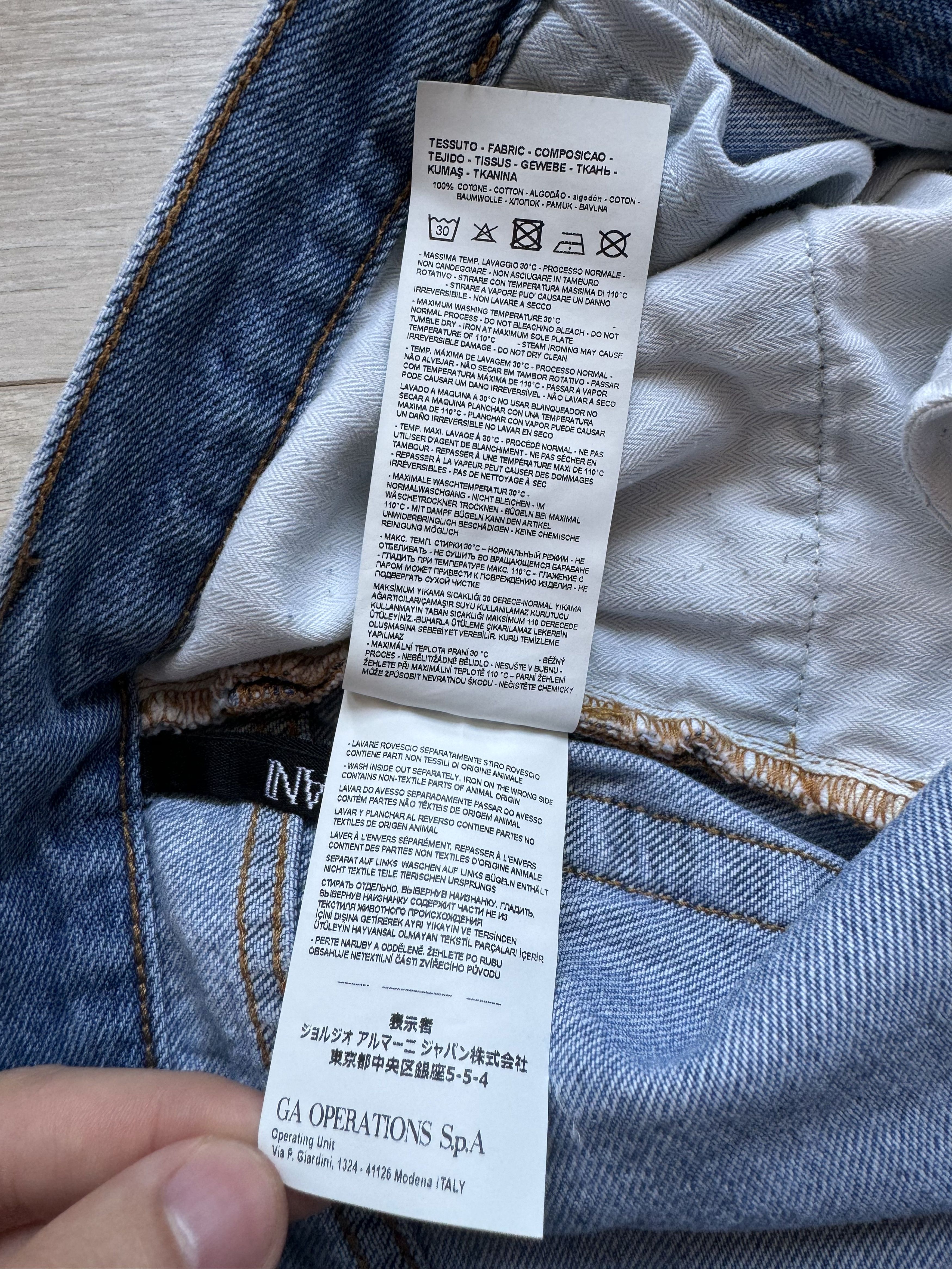 Emporio Armani EMPORIO ARMANI Blue Denim Jeans Regular Fit Size US 31 - 7 Thumbnail