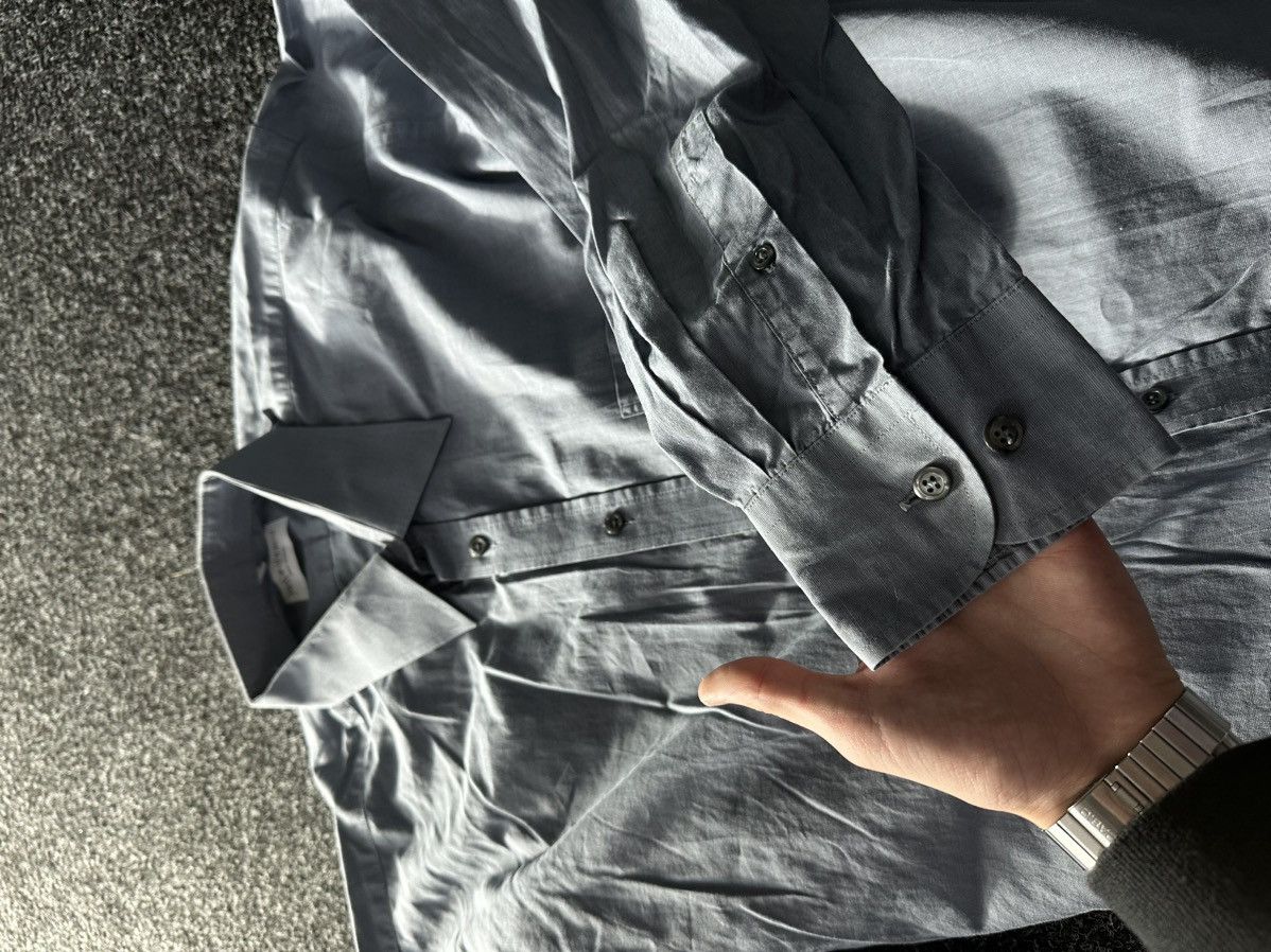 Yves Saint Laurent VNTG🚨Yves Saint Laurent gray COTTON shirt YSL rare OLD MONEY Size US L / EU 52-54 / 3 - 7 Thumbnail