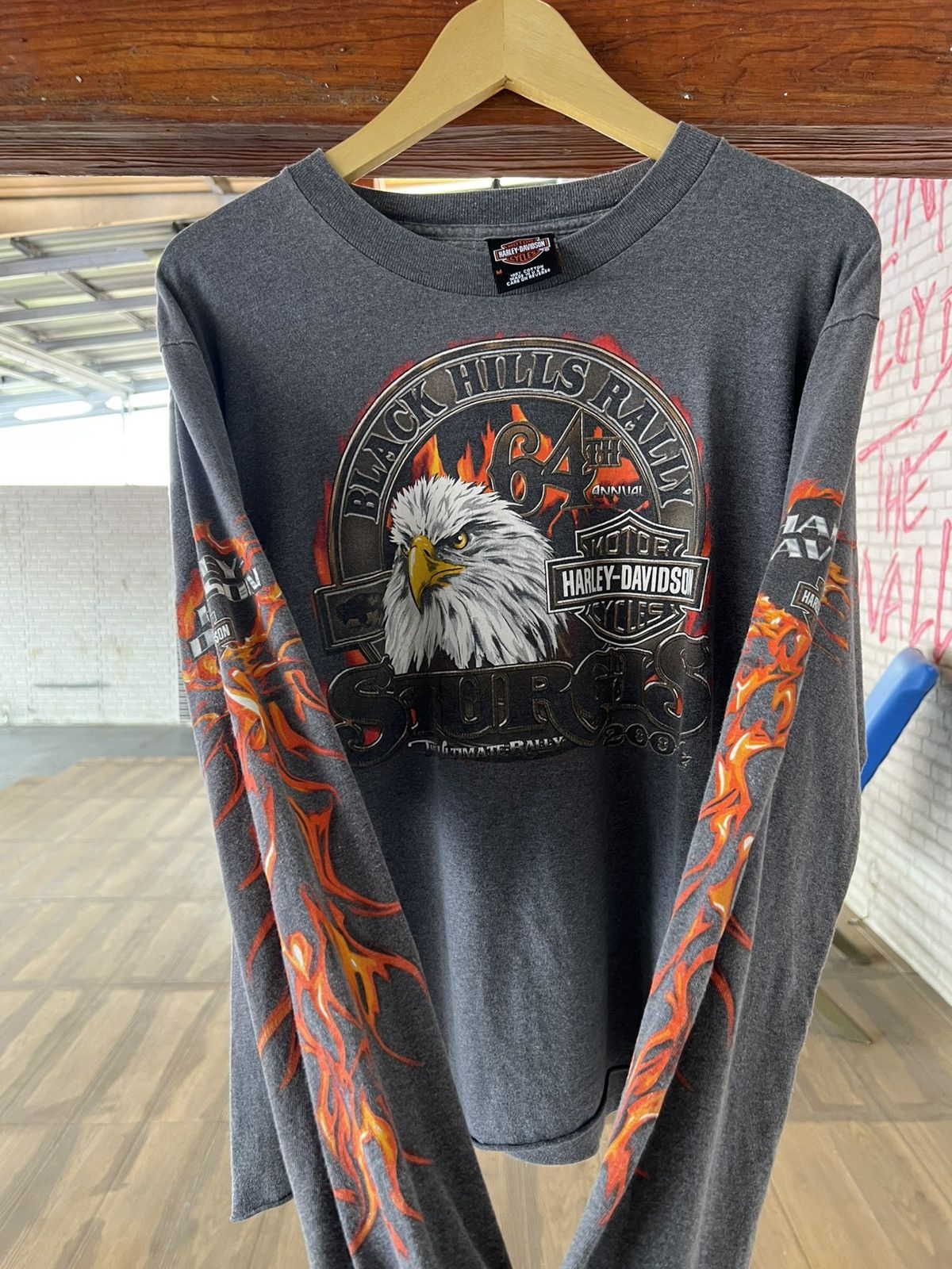 Harley Davidson Vintage y2k harley davidson flame shirt Size US M / EU 48-50 / 2 - 2 Thumbnail