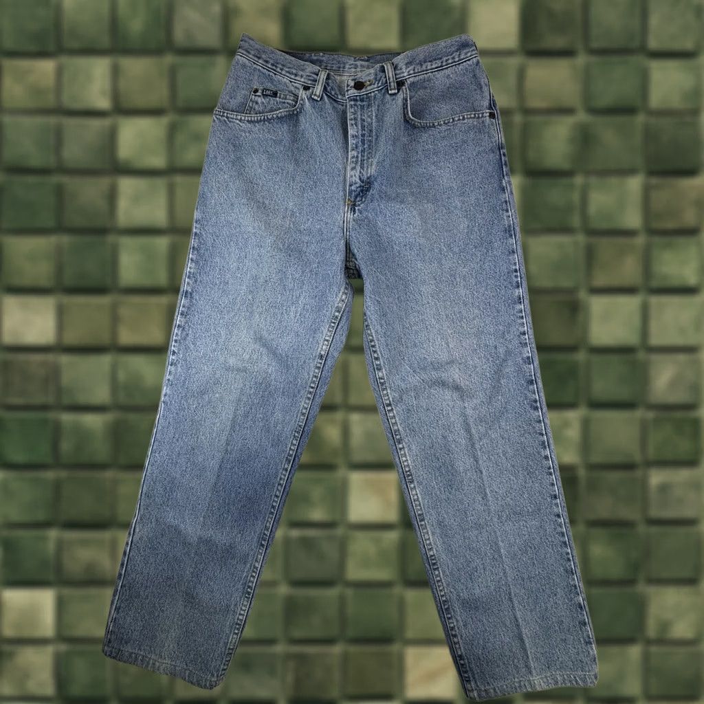 Lee Vintage 90s Lee Blue Light Wash Jeans Straight Relaxed Fit Men Size 36x36 Size US 36 / EU 52 - 1 Thumbnail