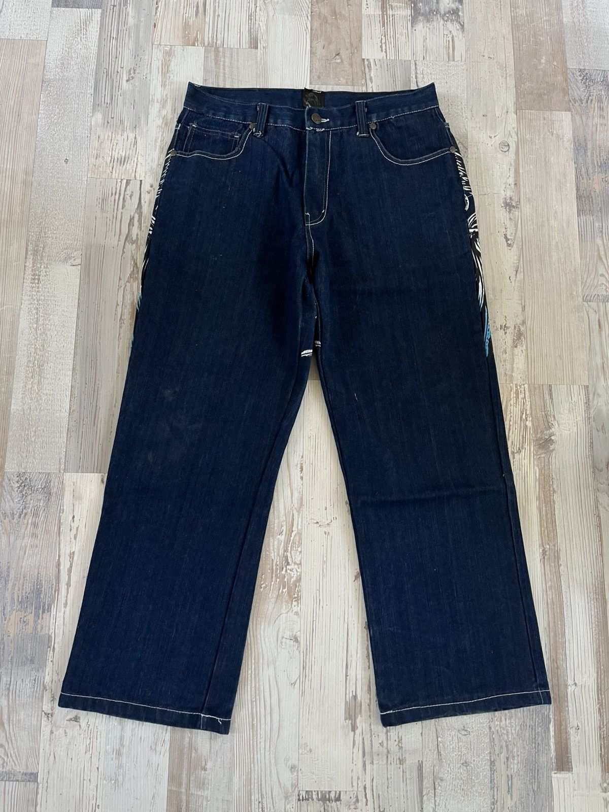 Affliction × Vintage Raw Blue denim 36 Size US 36 / EU 52 - 2 Thumbnail