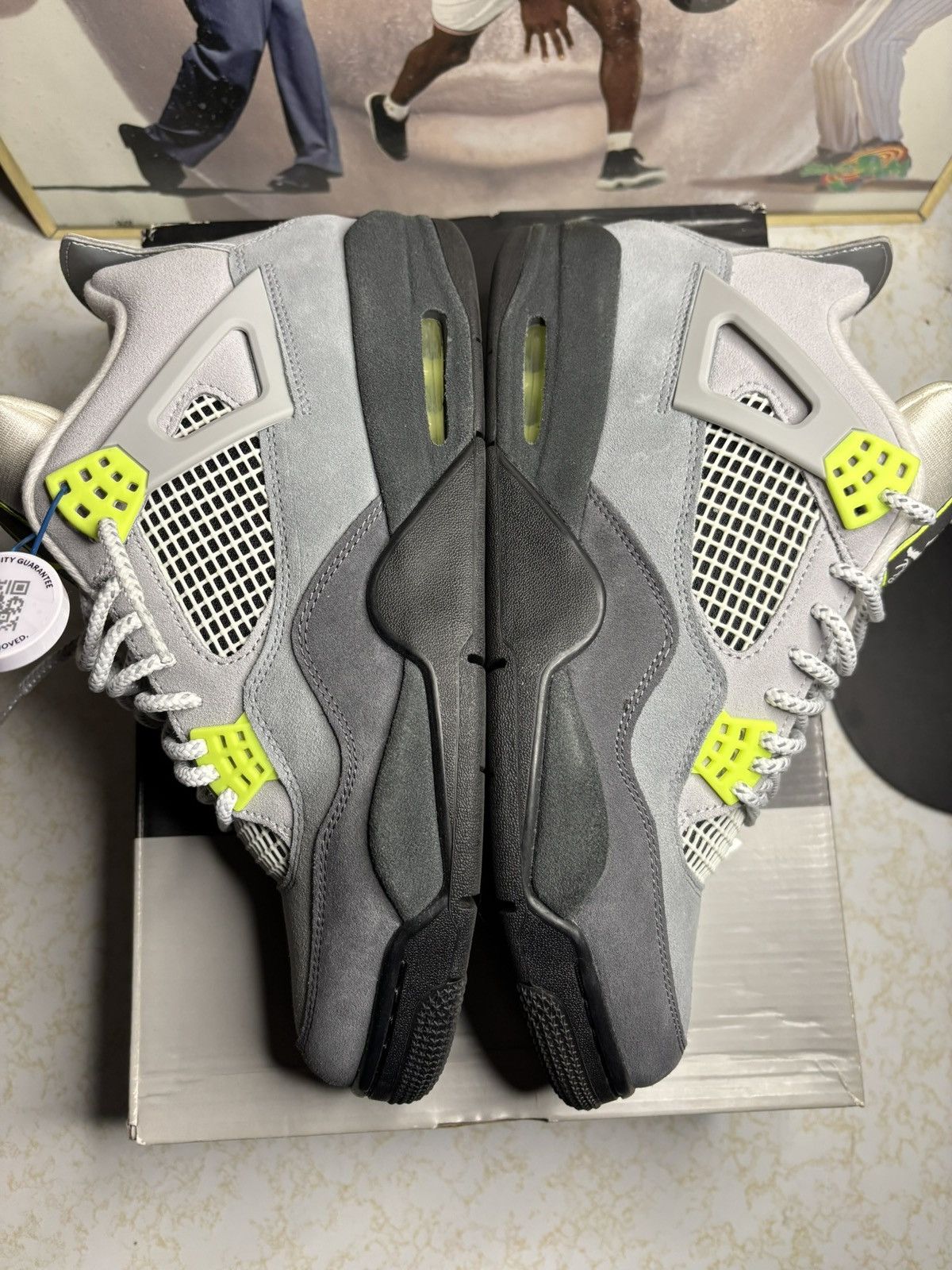 Jordan Brand Jordan Retro 4 ‘neon’ Size US 11.5 / EU 44-45 - 4 Thumbnail