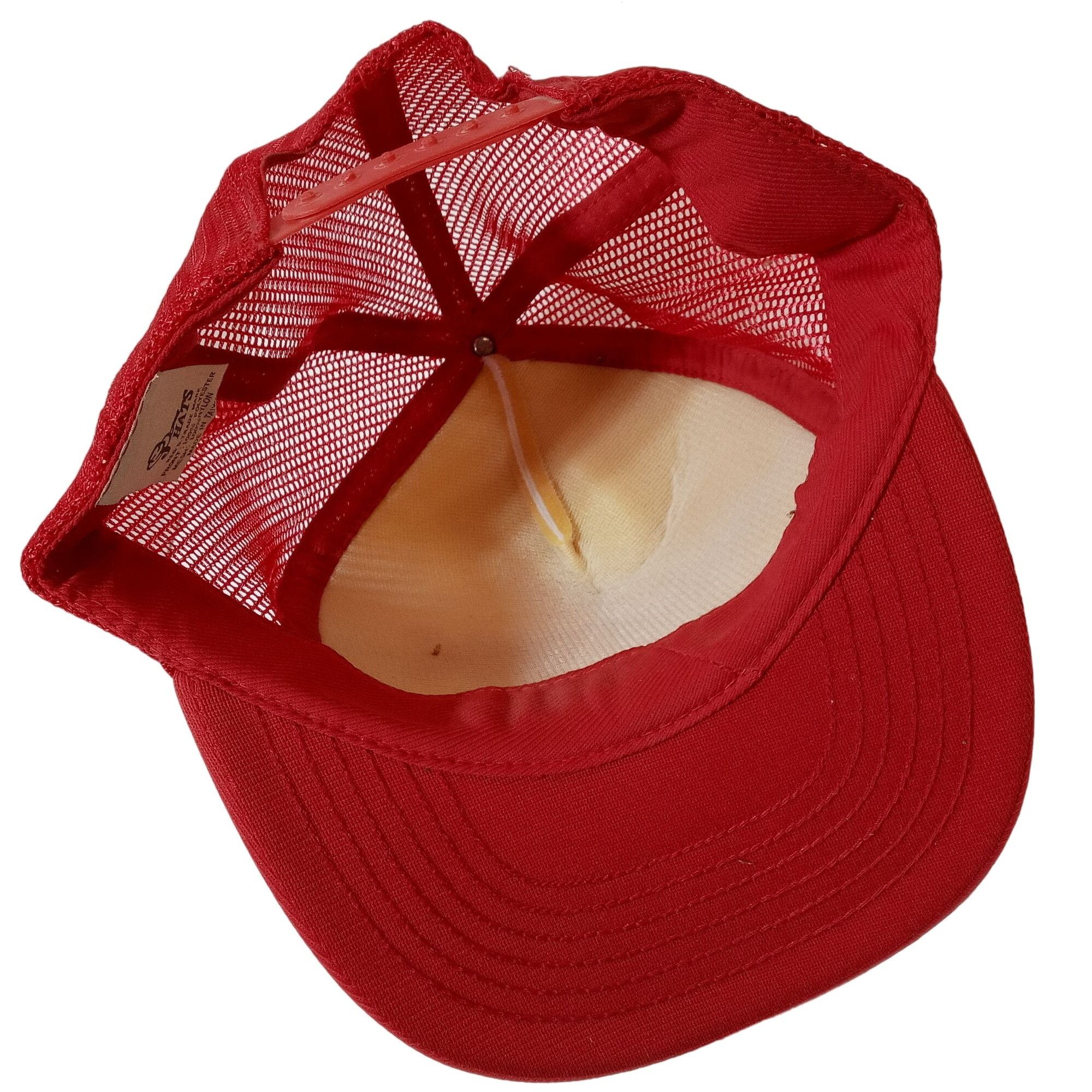 Other Tank Cap Hat Mesh Snapback Vintage Trucker Red White Retro Size ONE SIZE - 7 Thumbnail