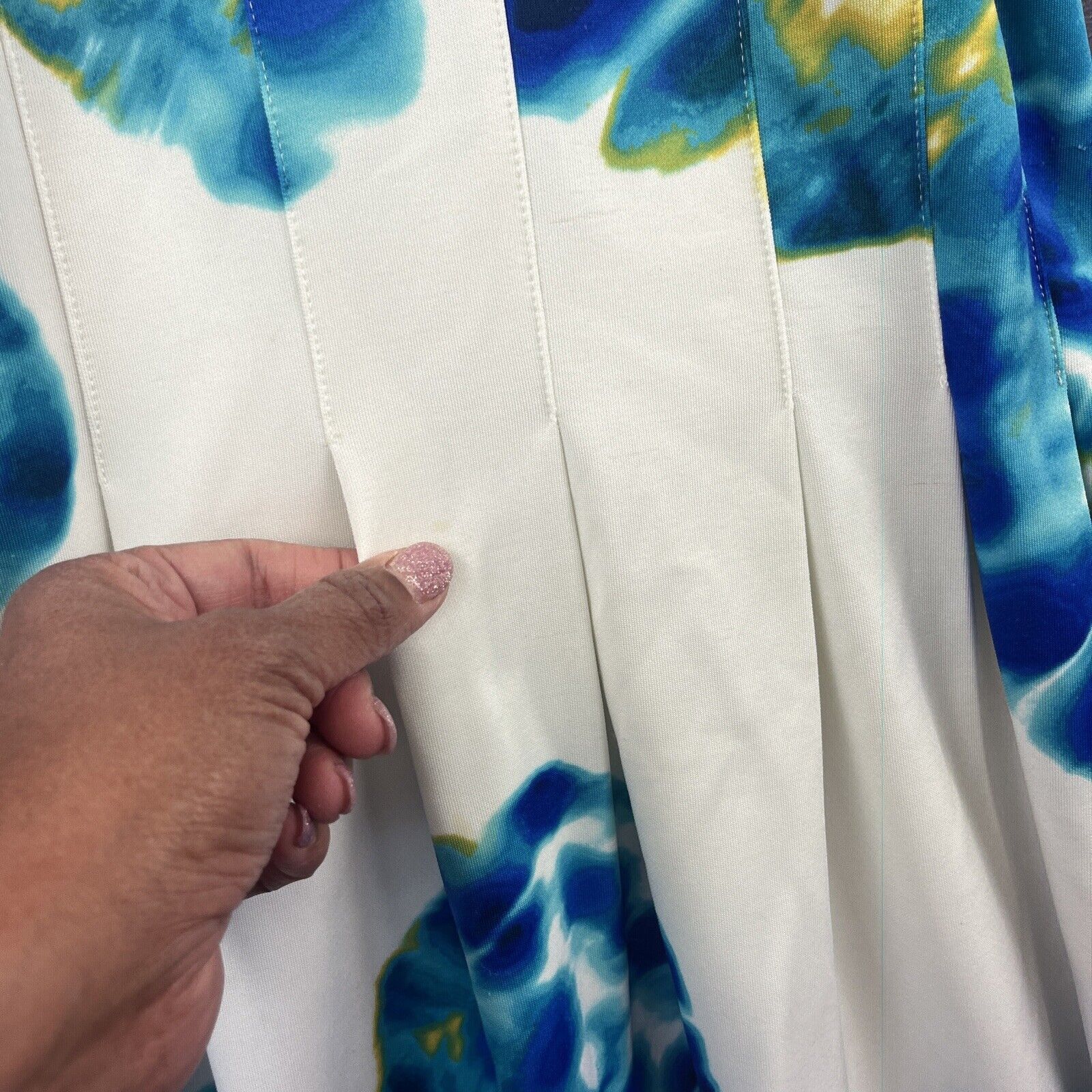 Calvin Klein Calvin Klein Dress Womens Small (estimate) Tie Dye Boho Size L / US 10 / IT 46 - 4 Thumbnail