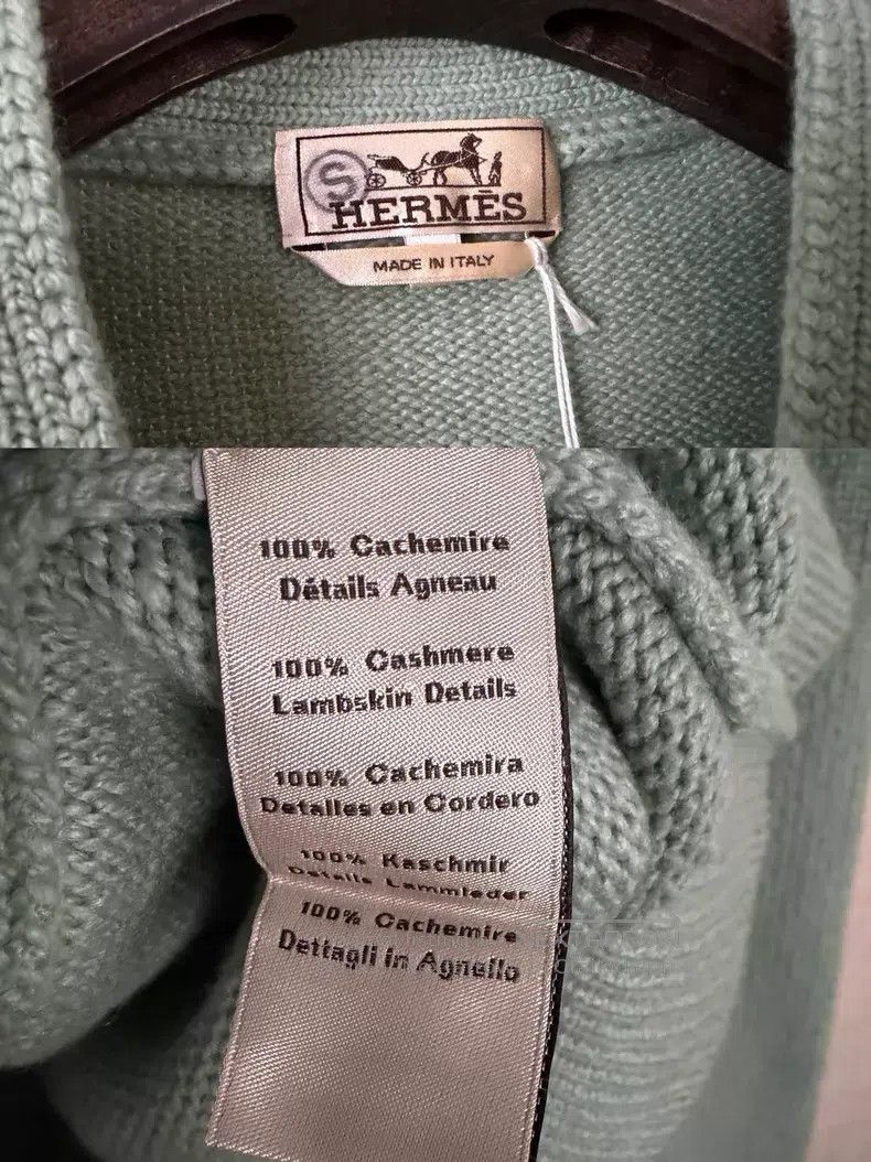 Hermes Hermes Men's cashmere cardigan Size US L / EU 52-54 / 3 - 6 Thumbnail