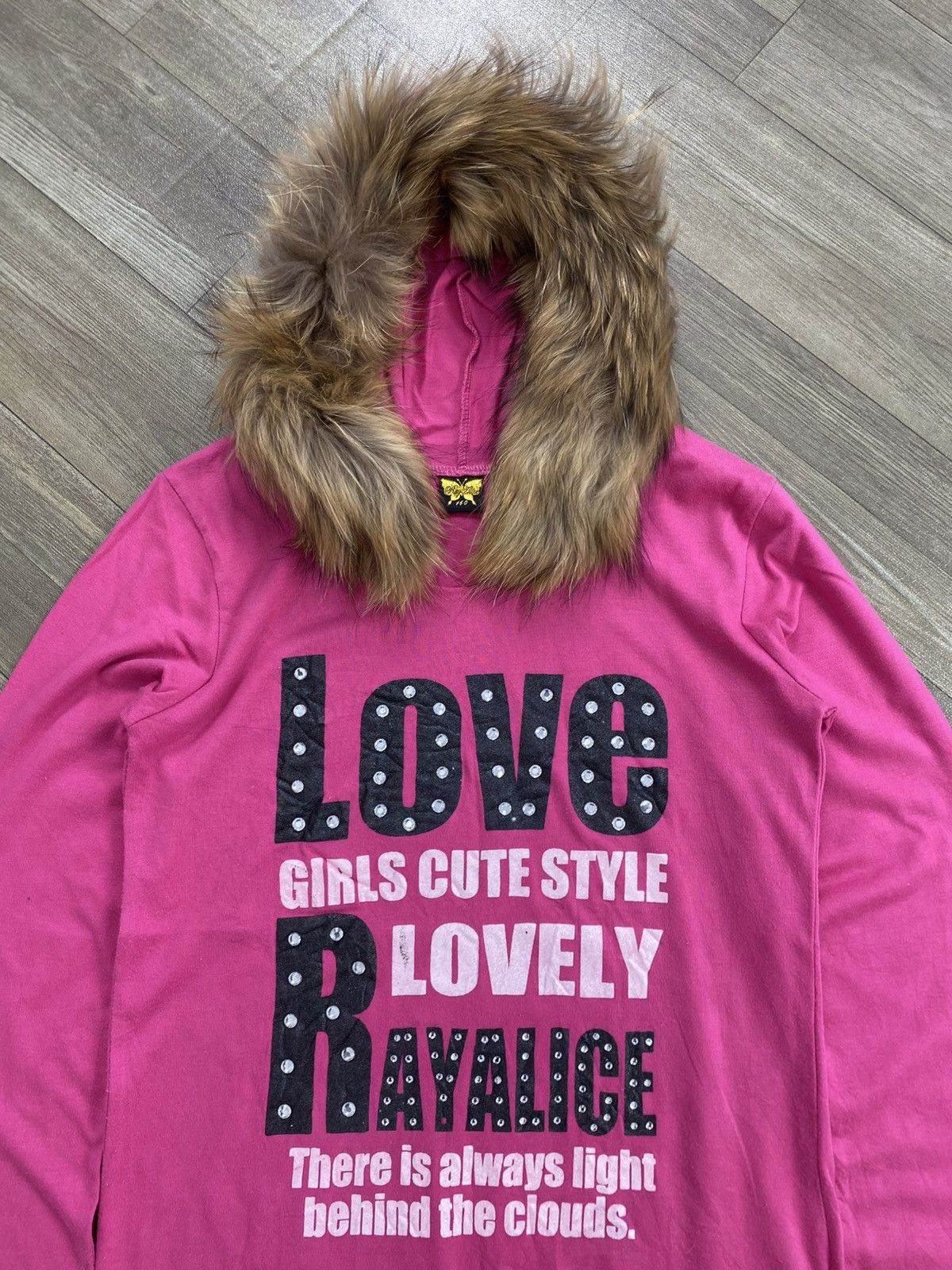 Beauty Beast 2000s Rayalice Poem Fur Gothic Hoodie Ifsixwasnine Lgb Style Size US S / EU 44-46 / 1 - 2 Thumbnail