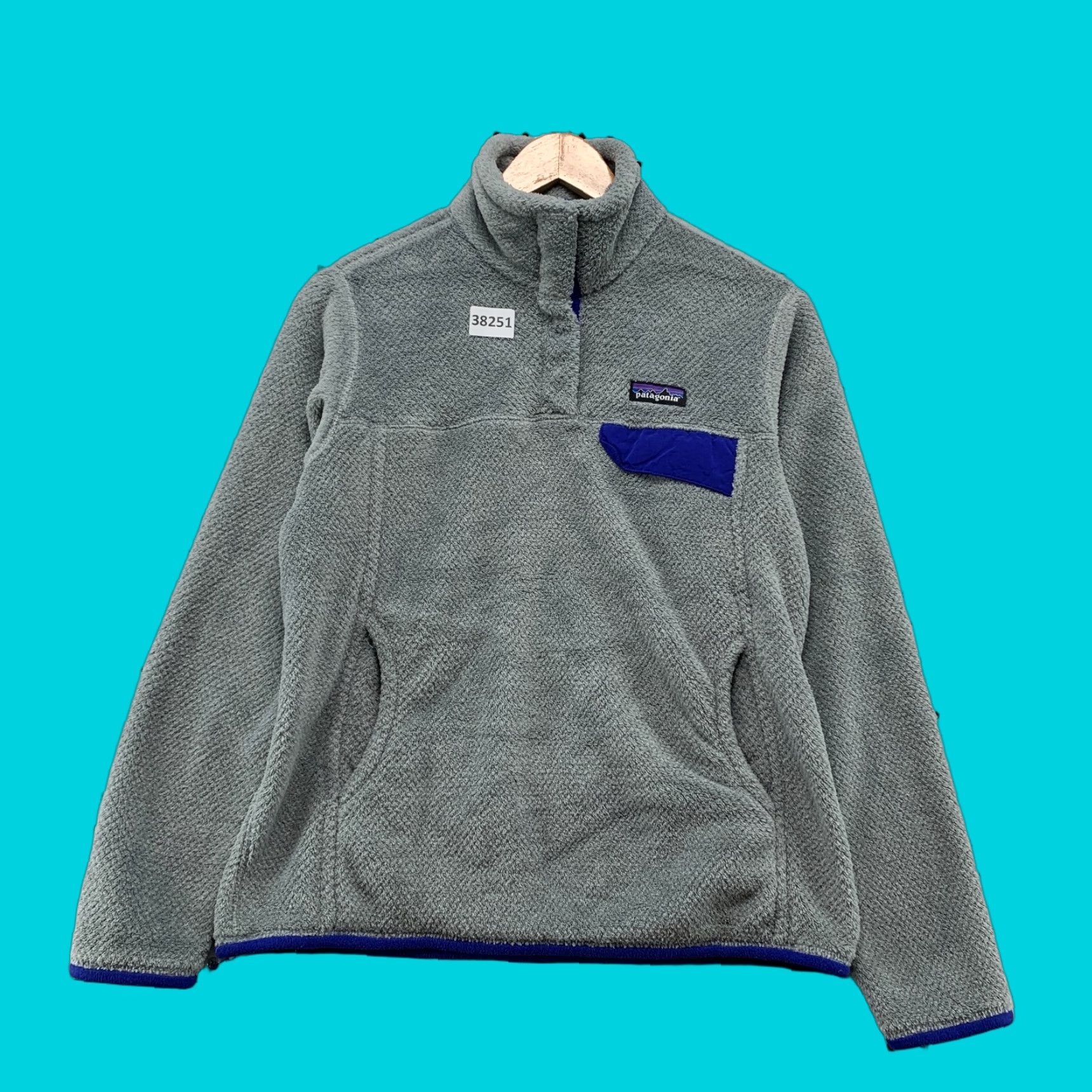 VINTAGE Patagonia Re-Tool Snap T Pullover Jacket Medium Gray Sweatshirt Women's M Gray Patagonia Re-ToolSnap T Pullover Jacket Medium Women