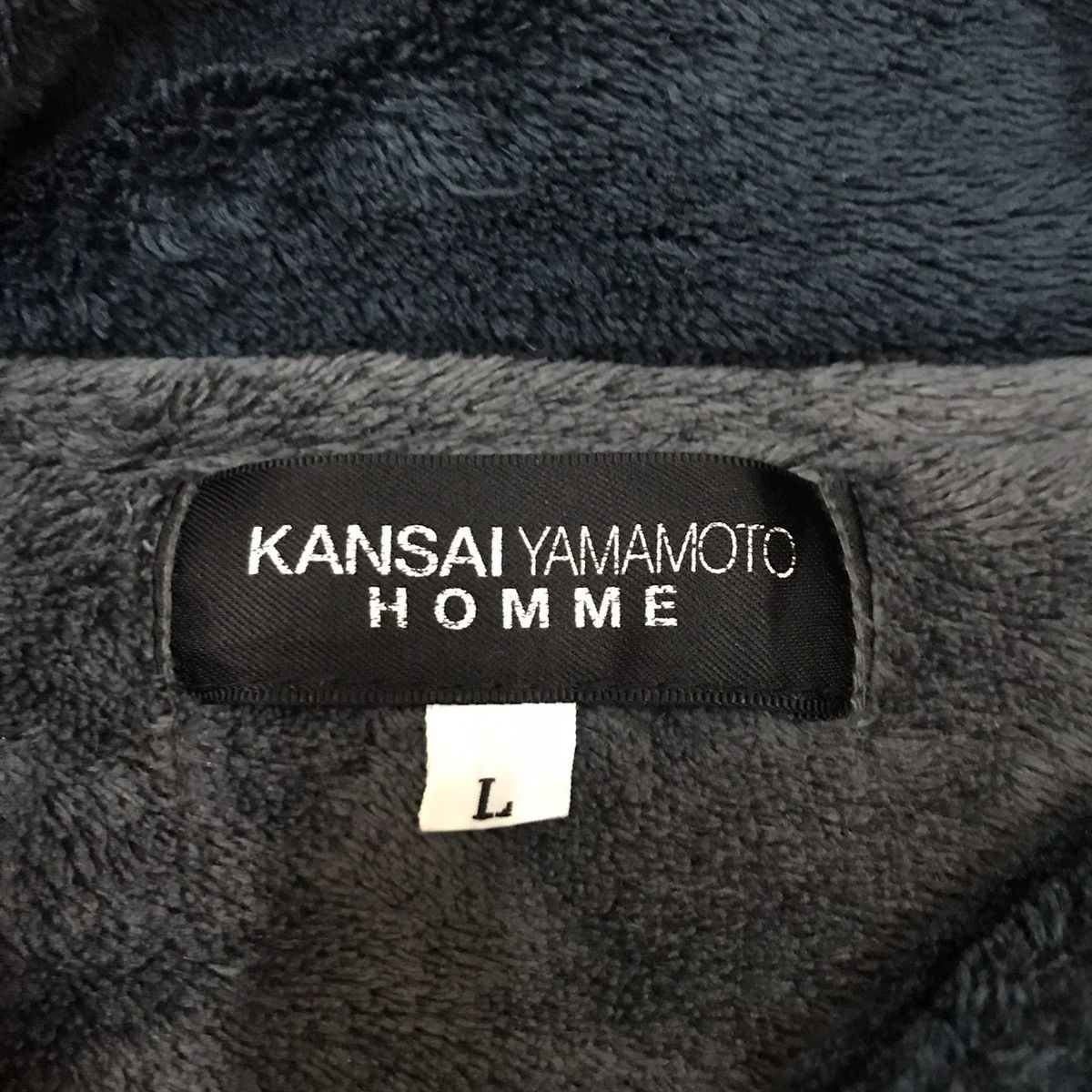 Japanese Brand × Kansai Yamamoto × Vintage Vintage Kansai Yamamoto Homme Velvet Sweater Half Button Up Size US M / EU 48-50 / 2 - 4 Thumbnail