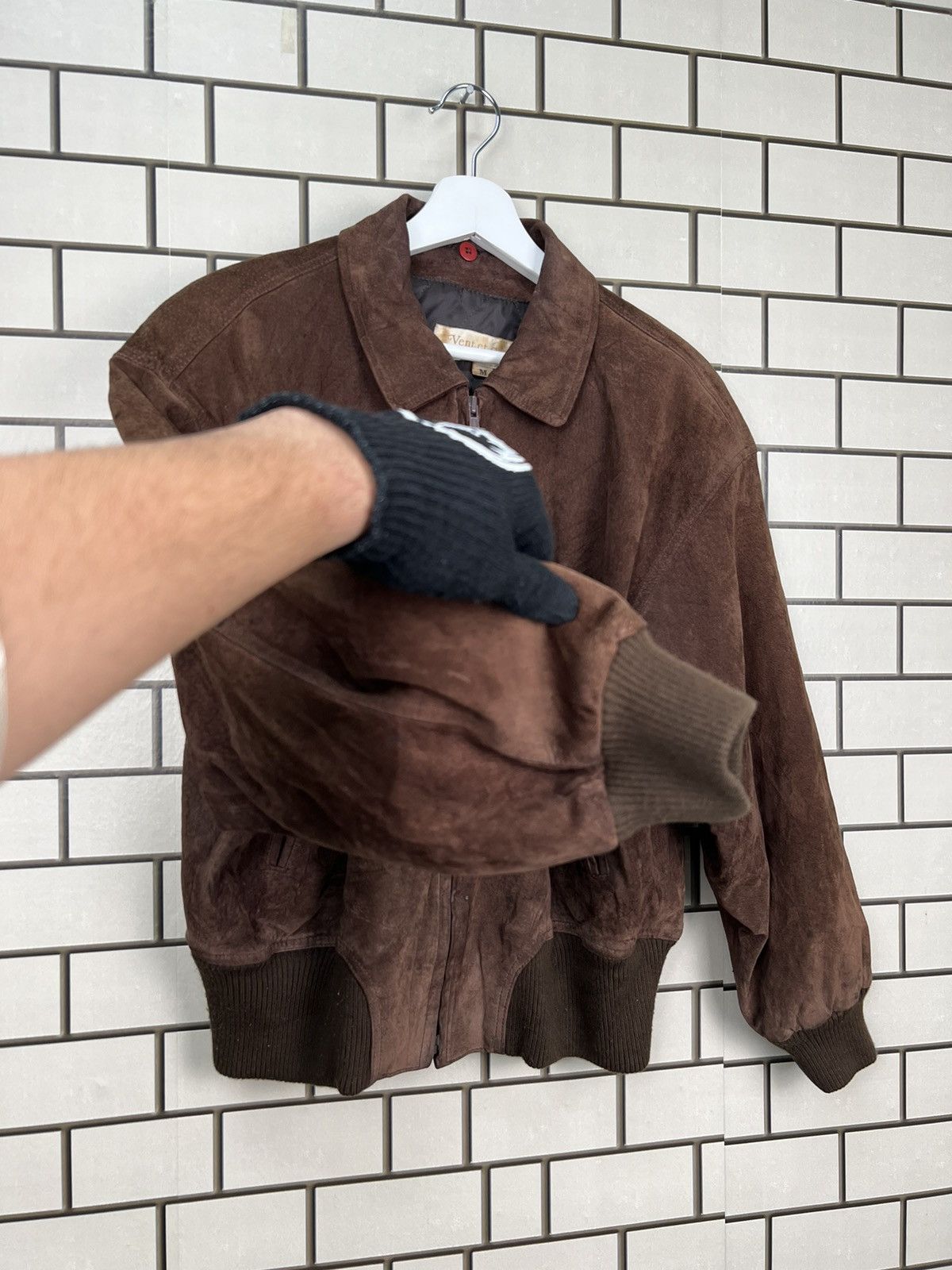 Japanese Brand × Vintage Vintage Vent et Vert Suede Jacket Size US M / EU 48-50 / 2 - 5 Thumbnail