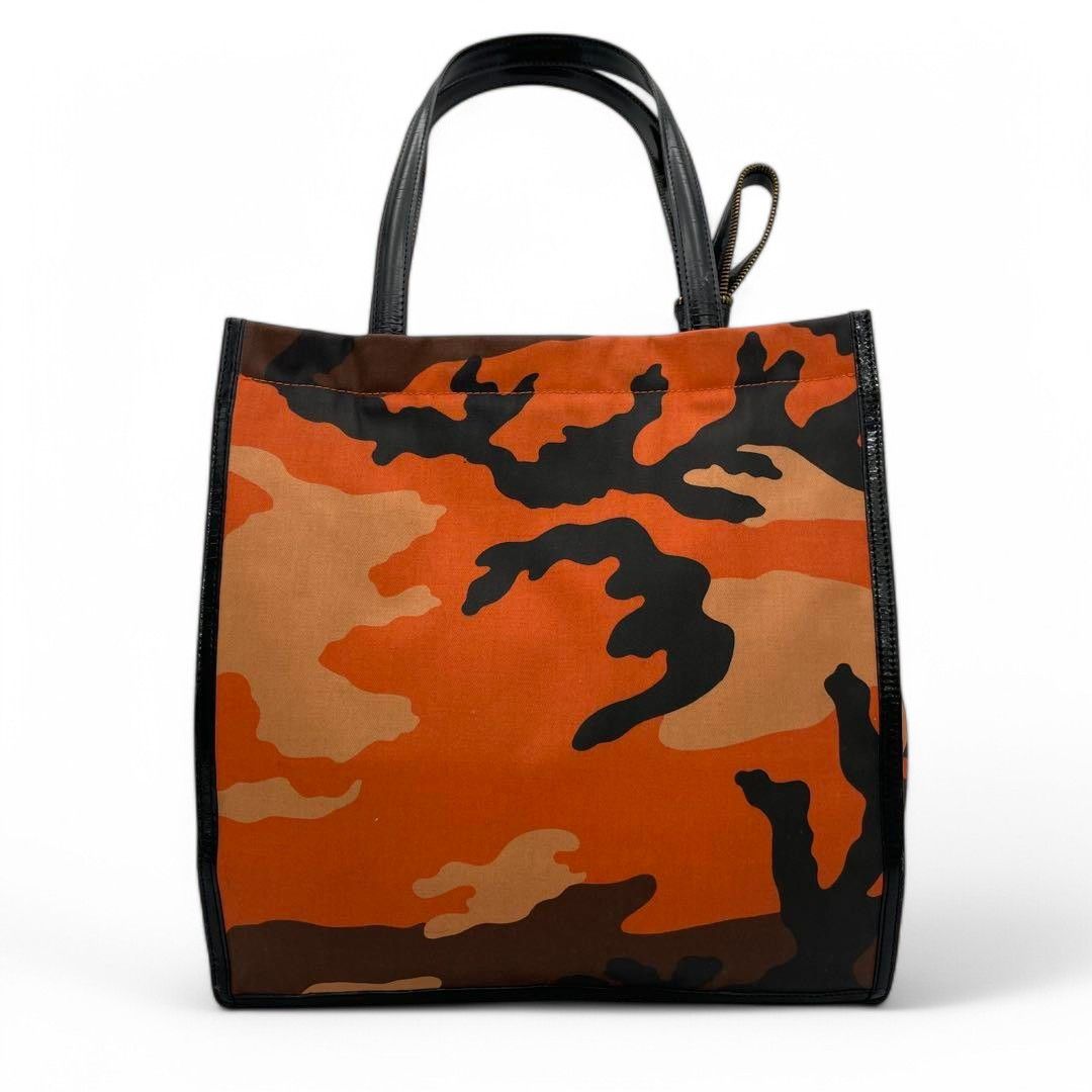 Dior Dior - Miss Tote Handbag Camo Orange Black Vintage Trotter Size ONE SIZE - 3 Thumbnail