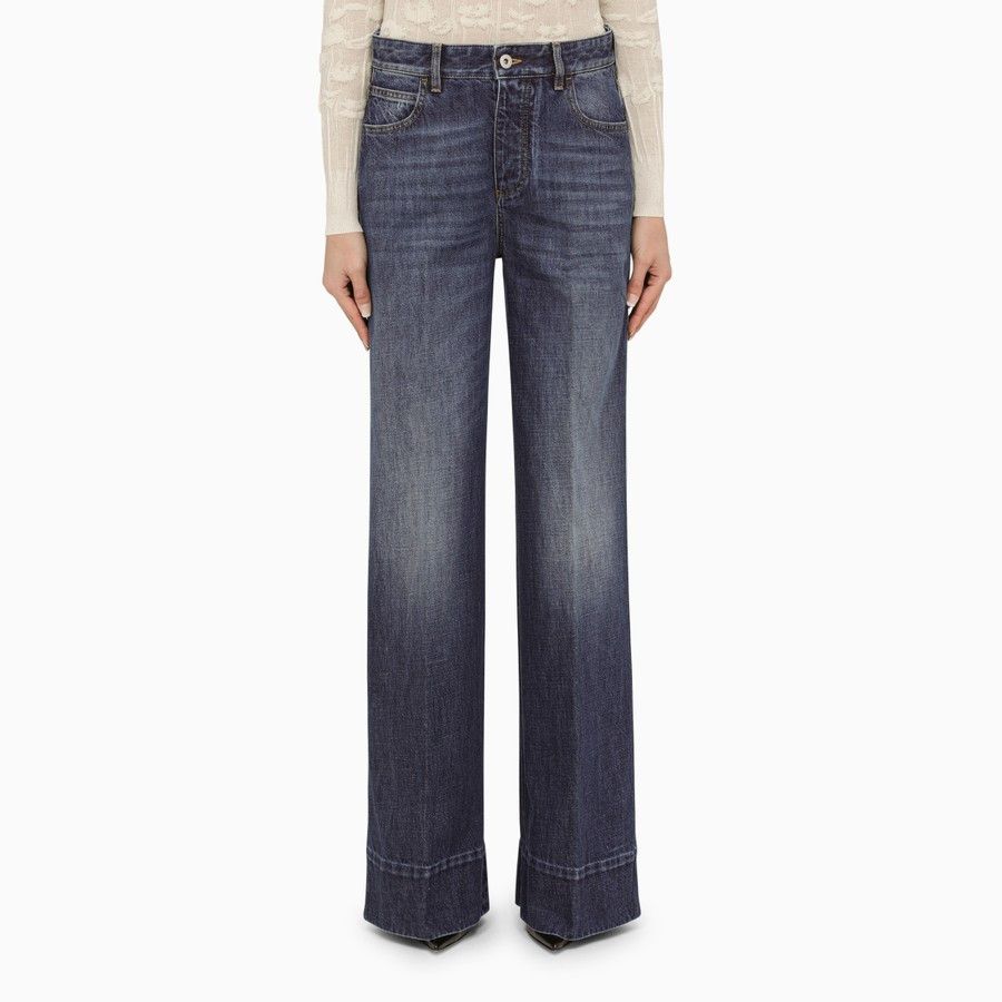 image of Bottega Veneta O1D2Blof01223 Jeans In Blue, Women's (Size 40)