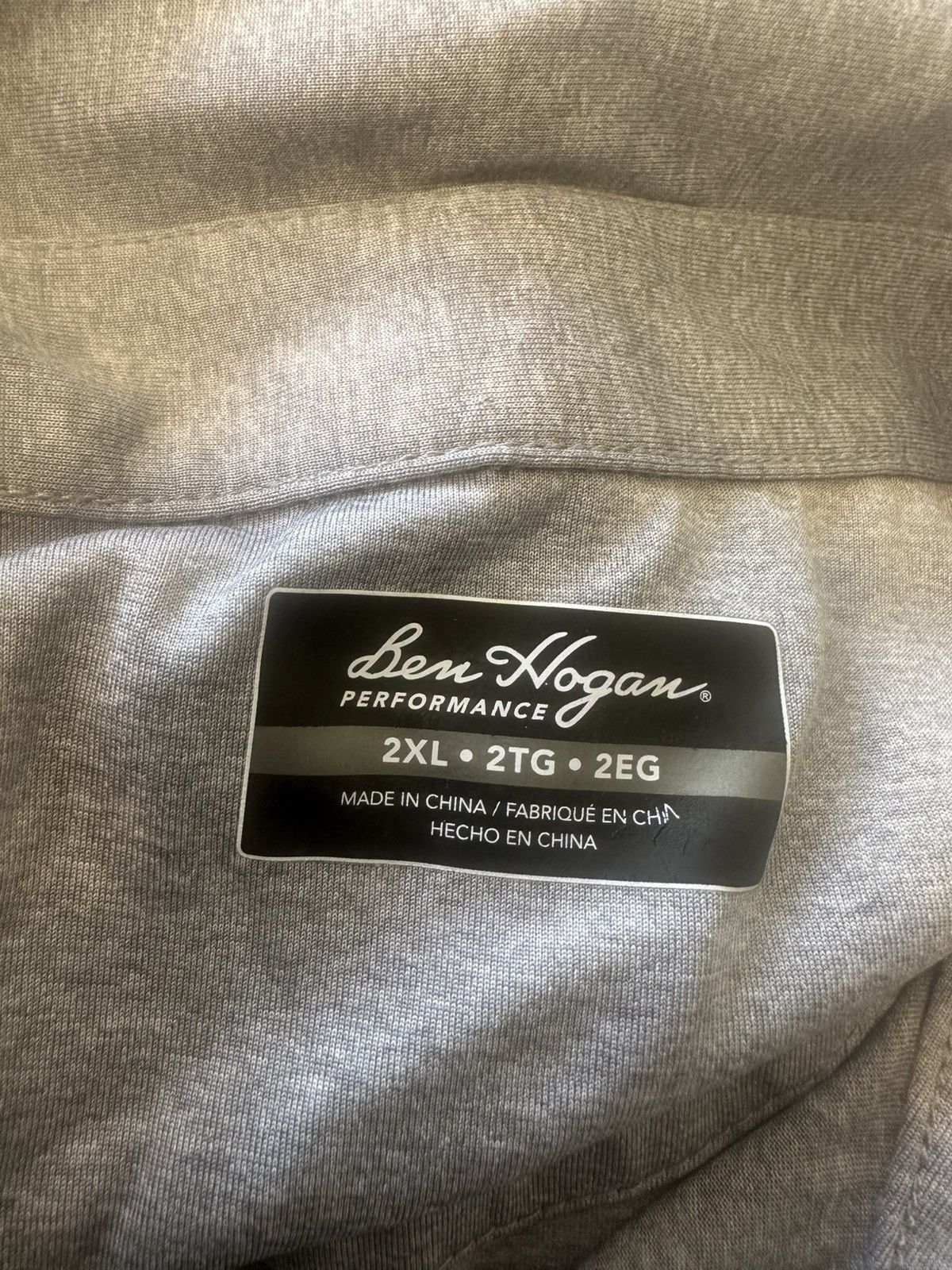 Hogan Men’s used Grey Ben Hogan grey striped polo golf shirt size Size US XXL / EU 58 / 5 - 3 Thumbnail
