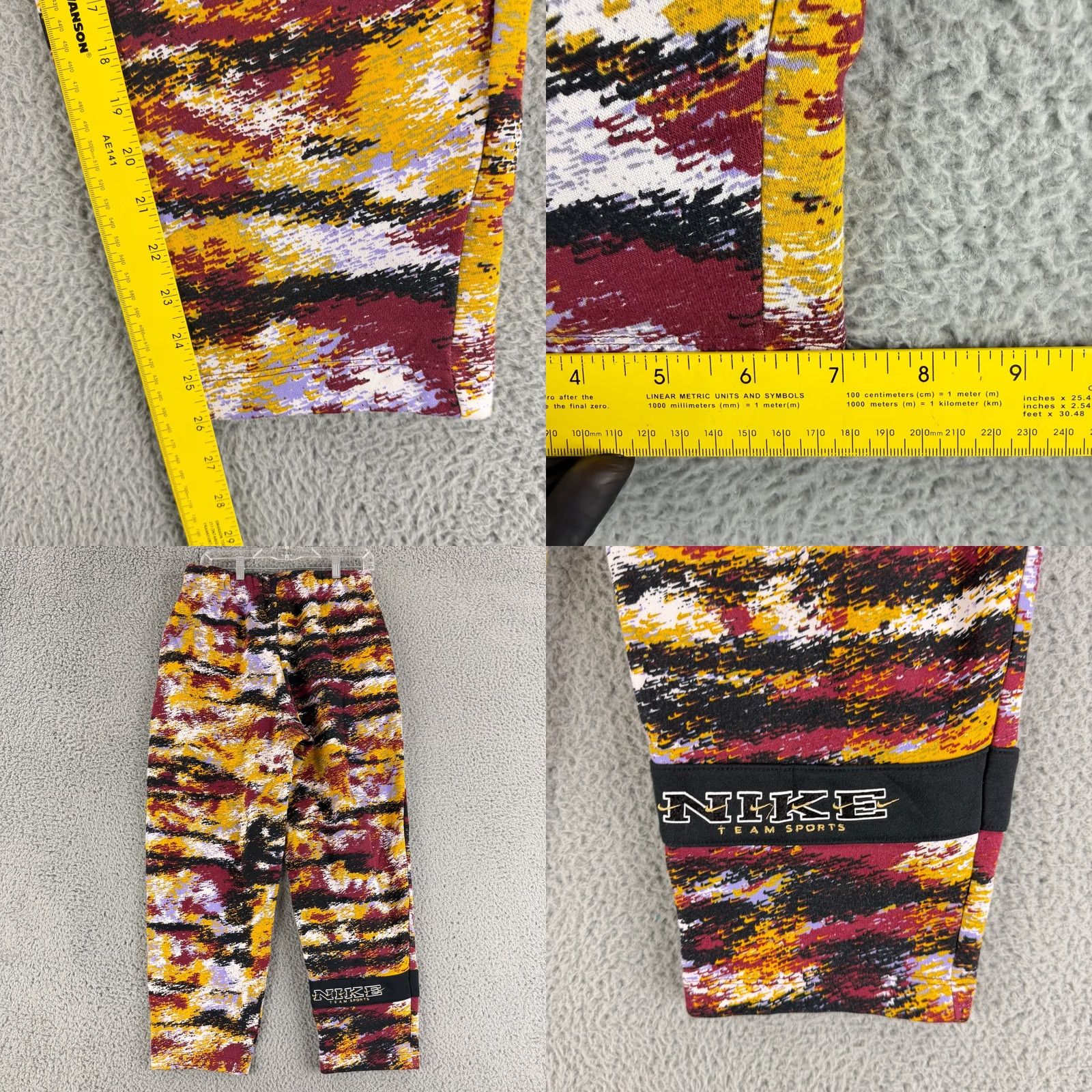 Nike Nike Sportswear Essential Fleece Curve Pants Womens M Yellow Pull On Gym Size 32" / US 10 / IT 46 - 8 Thumbnail