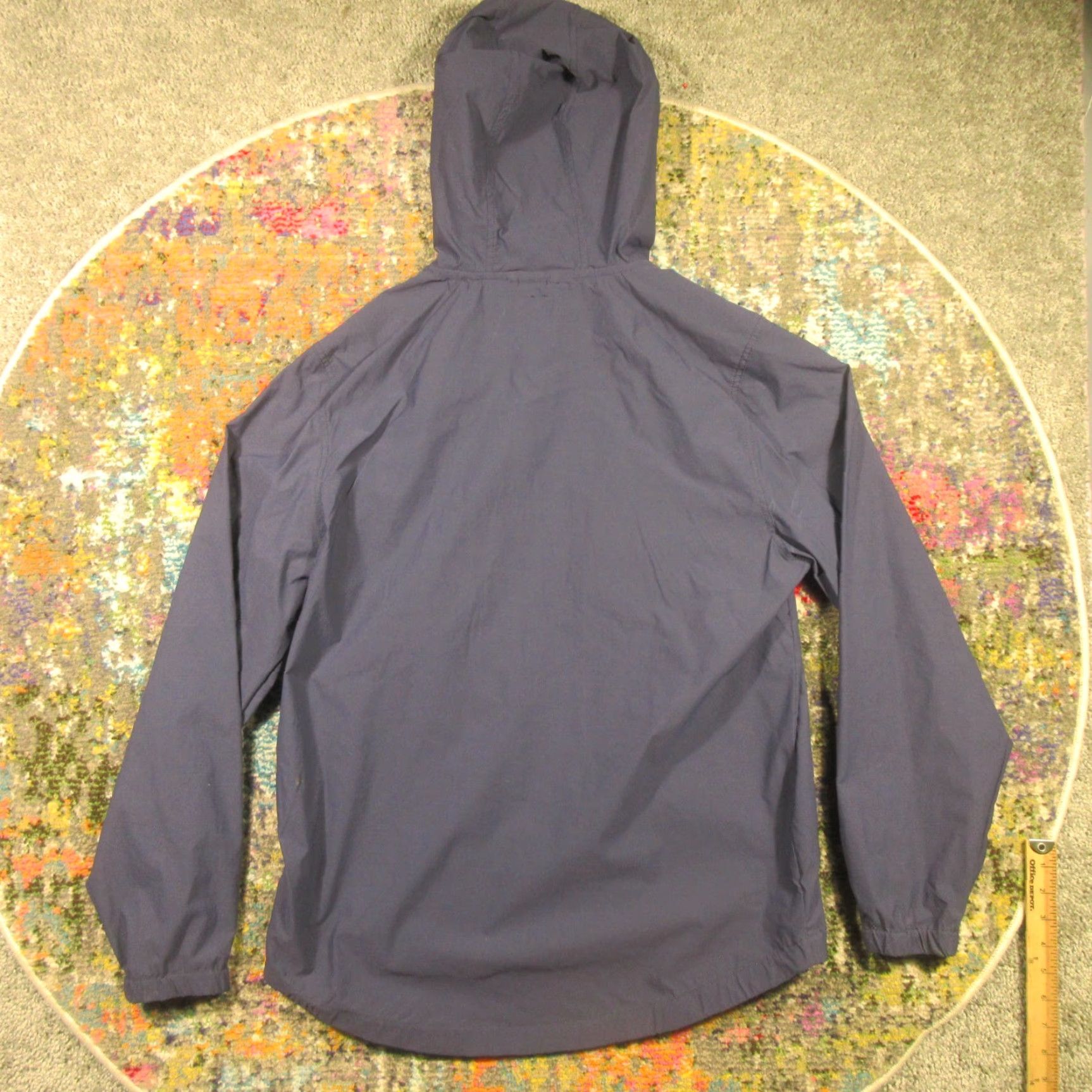 Brixton Brixton Utility Parka Jacket Men M Full Zip Hooded Lightweight Nylon Parka Blue Regular Fit Size US M / EU 48-50 / 2 - 2 Thumbnail