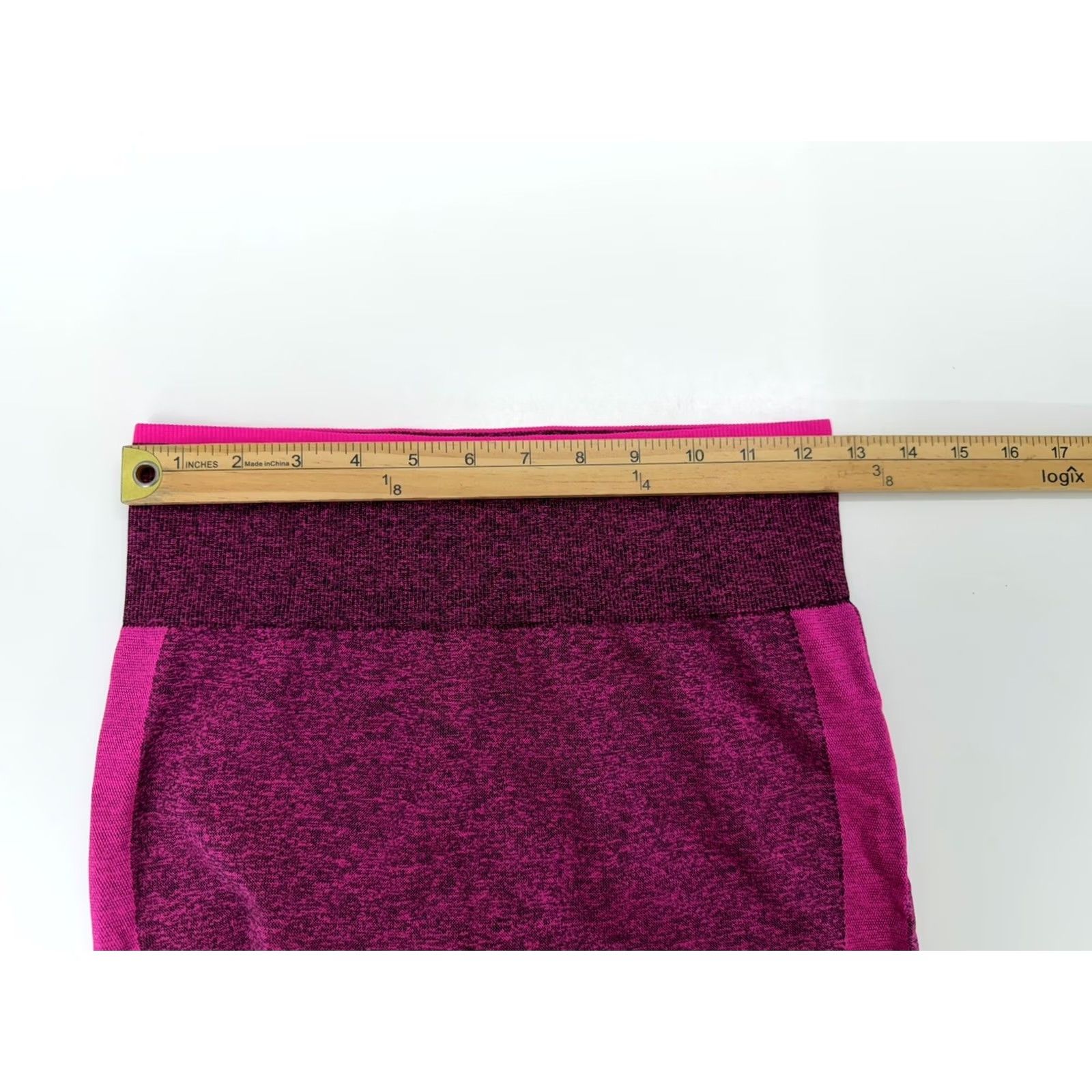 Pinko PINK Victorias Secret Womens Leggings Large Pink Black Seamless Pull On Activewear Size 36" / US 14 / IT 50 - 5 Thumbnail